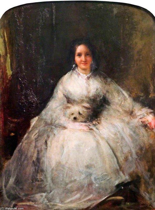 Anthony Vandyke Copley Fielding - Mrs John Forster