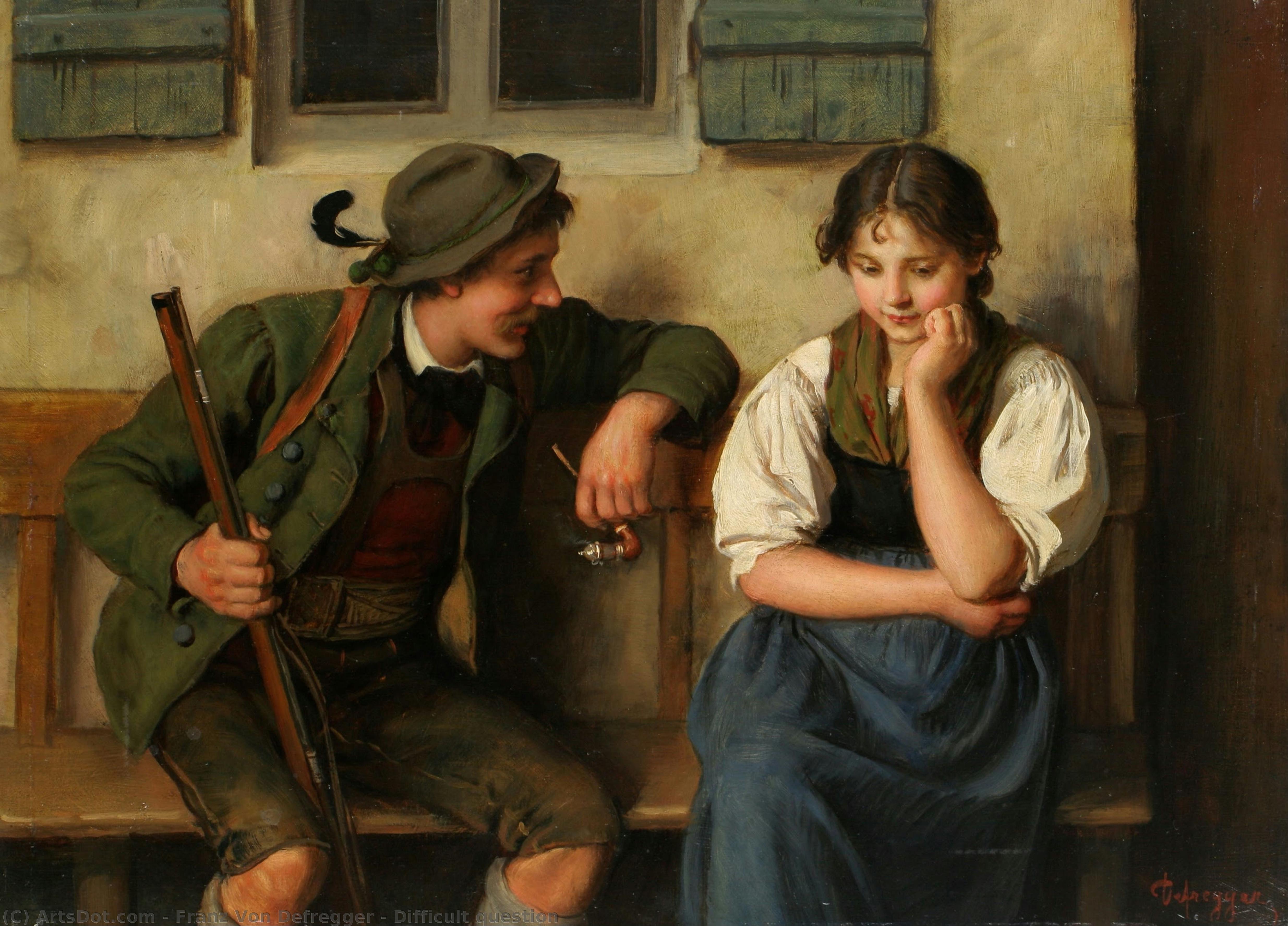 Difficult Question — Franz Von Defregger