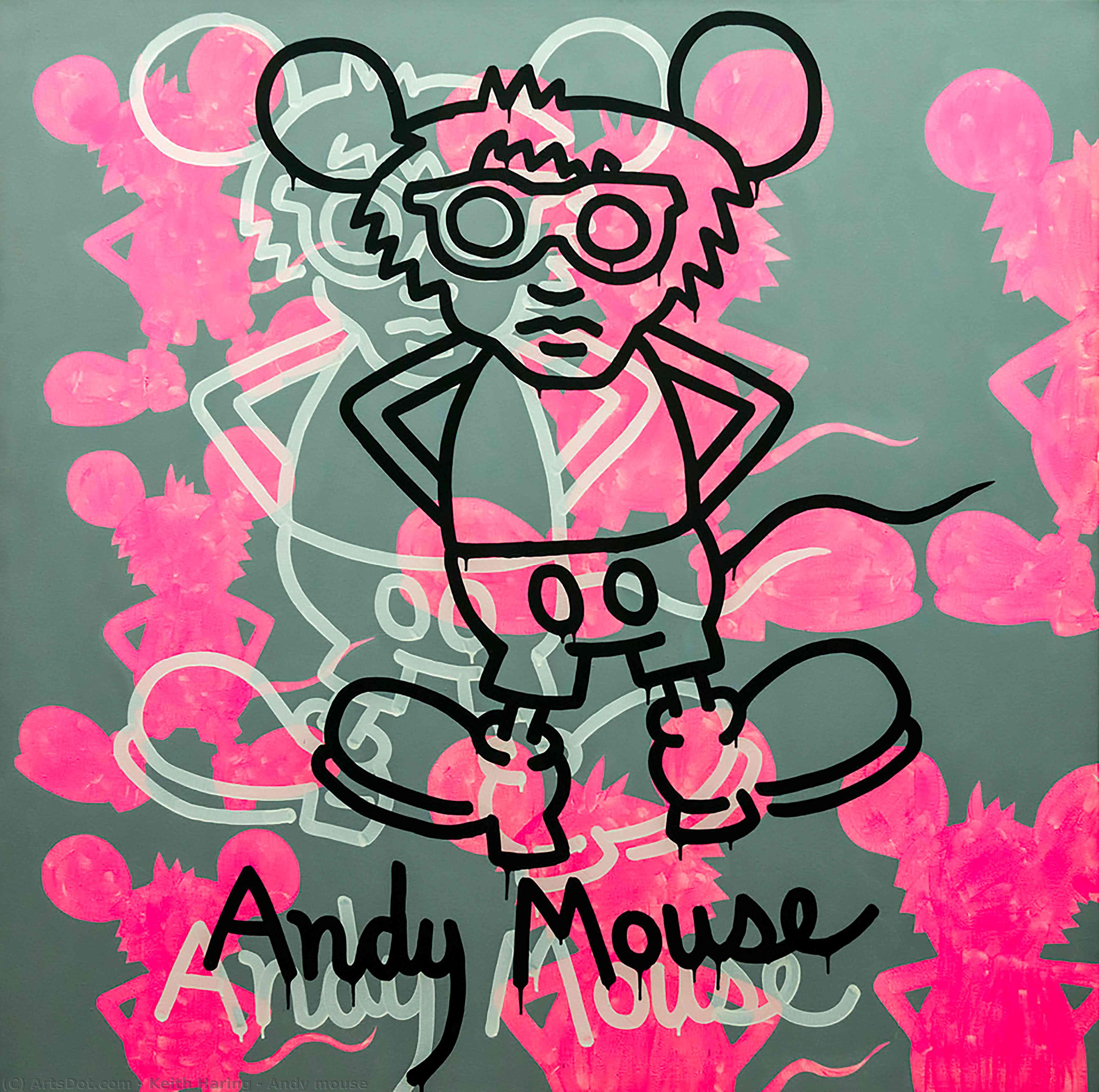 Keith Haring - Andy Mouse