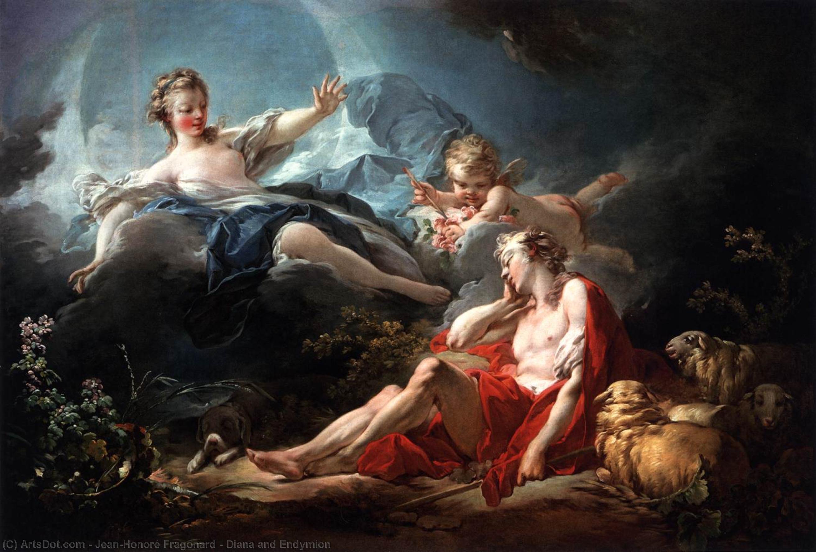 Jean-Honoré Fragonard - Diana and Endymion