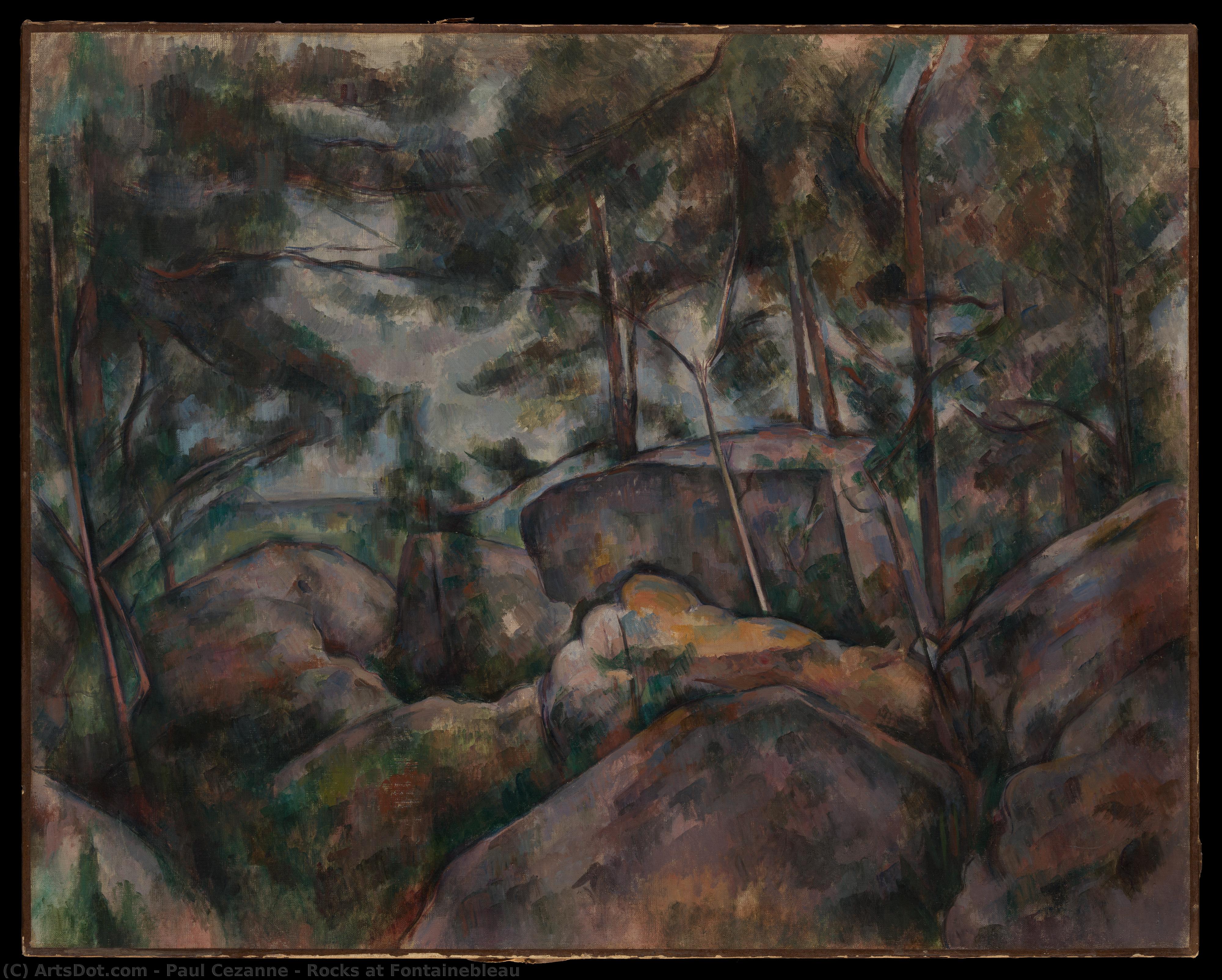 Rocce A Fontainebleau — Paul Cézanne