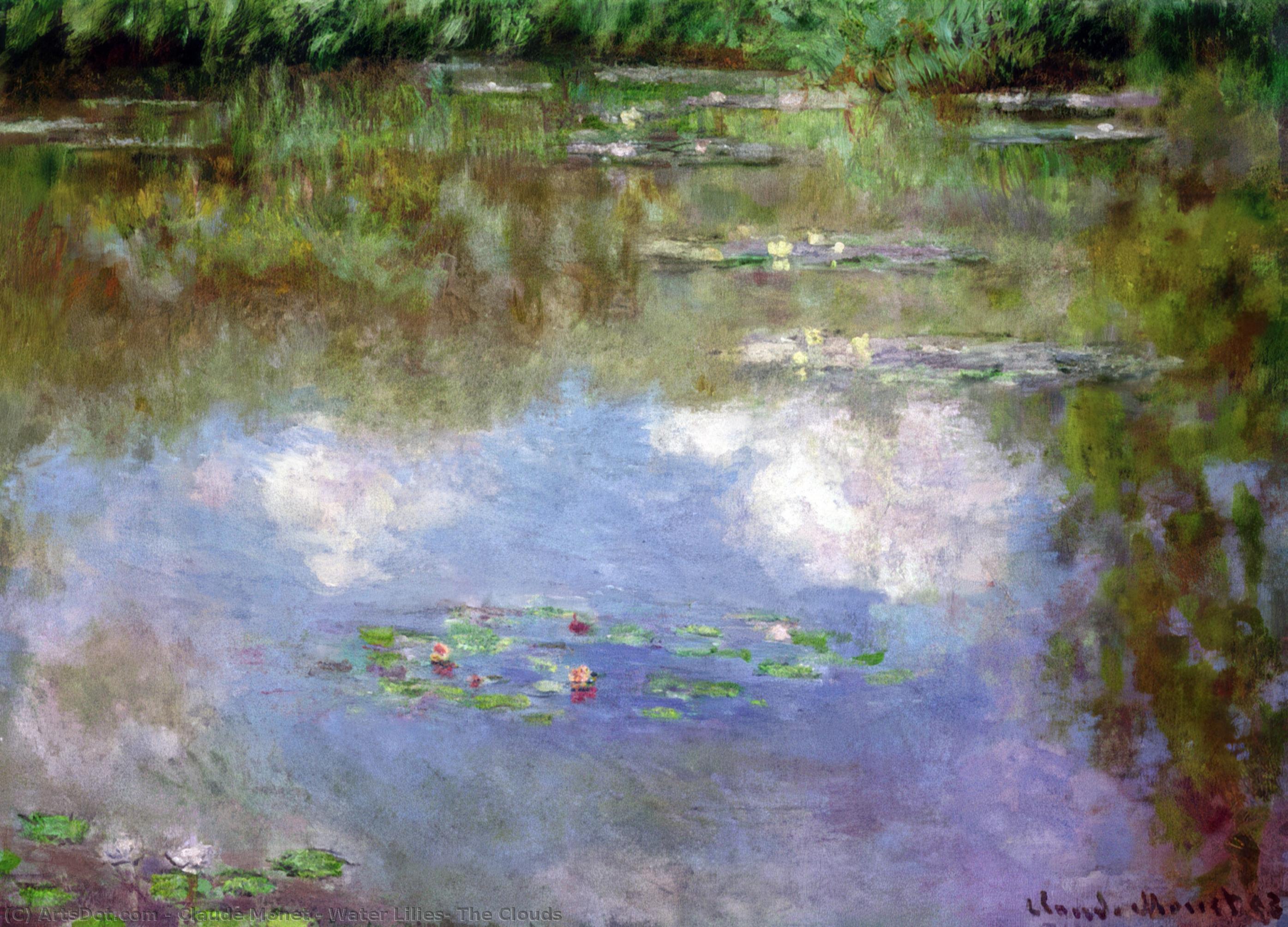 Water Lilies, The Clouds — Claude Monet