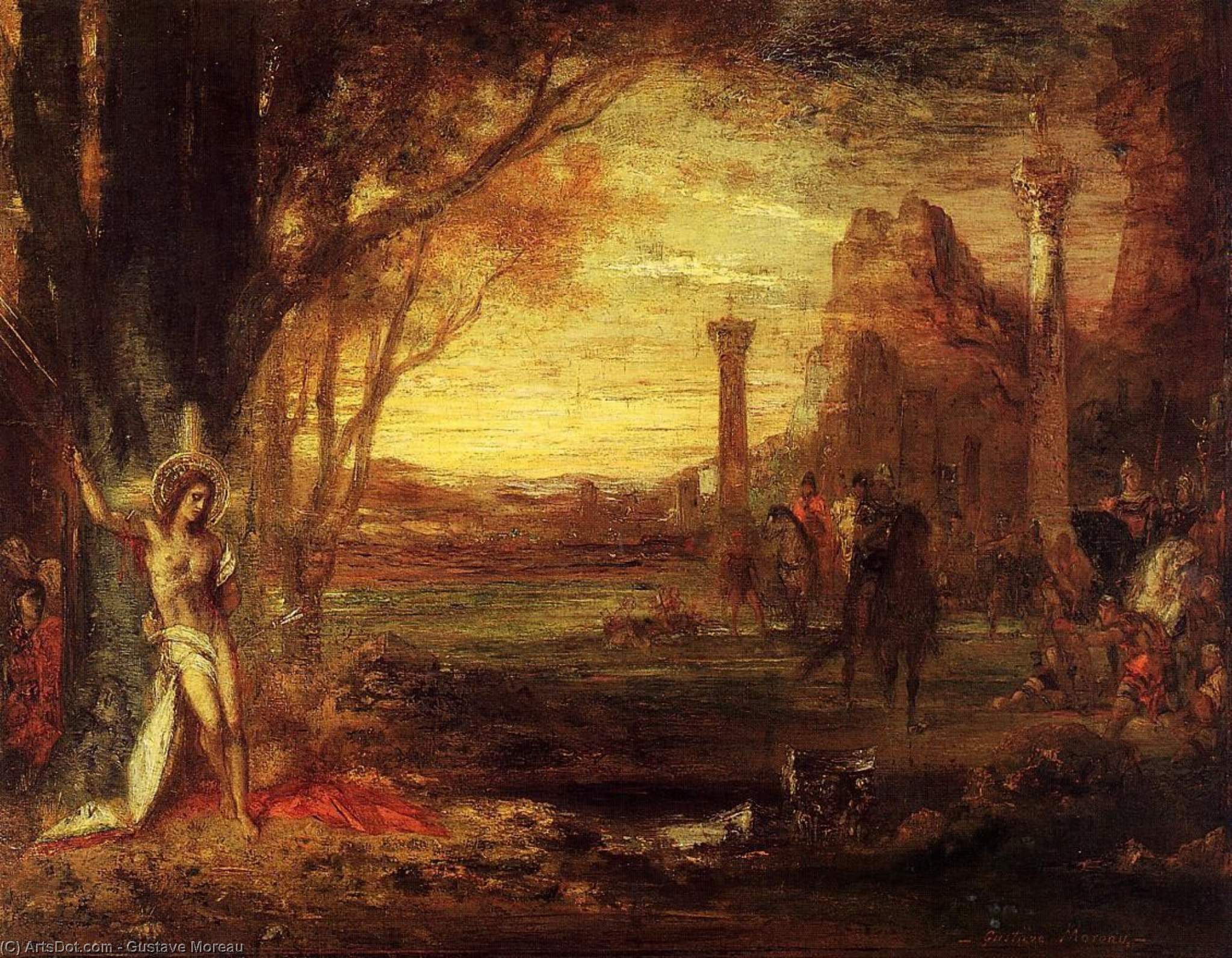 Густав Морео - Saint Sebastian and His Executioners