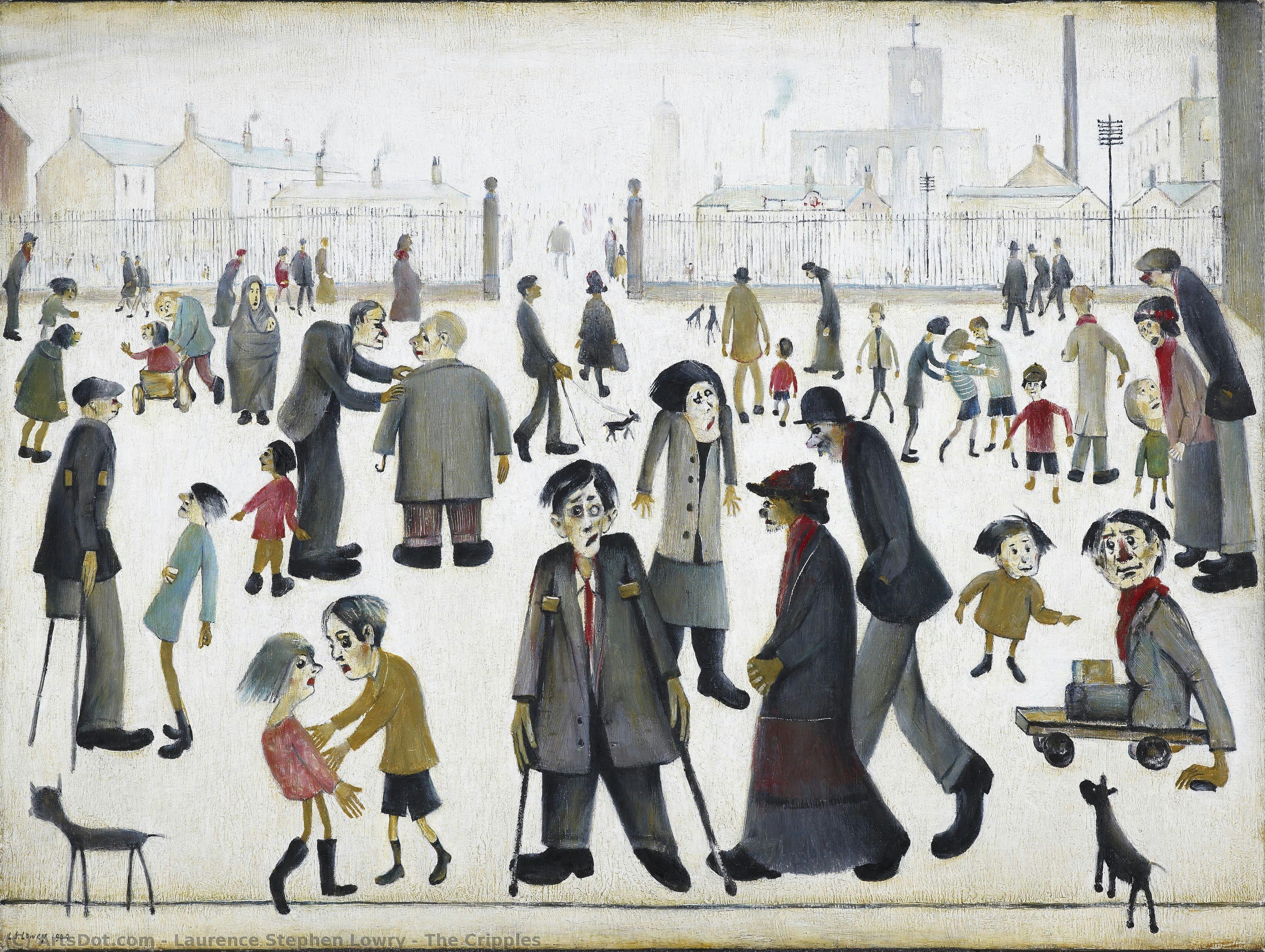 Laurence Stephen Lowry - The Cripples