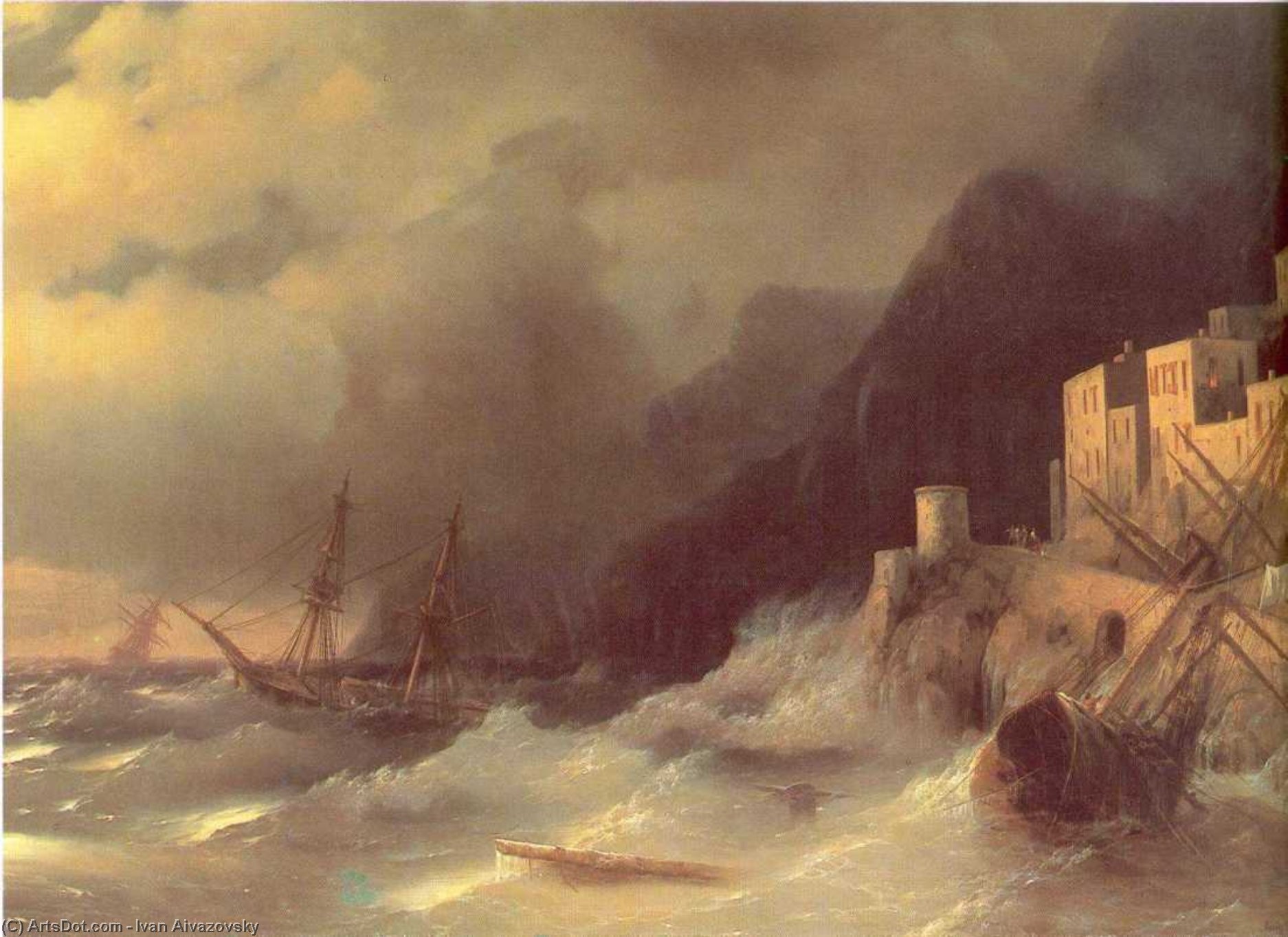 Tempest — Ivan Konstantinovich Aivazovsky