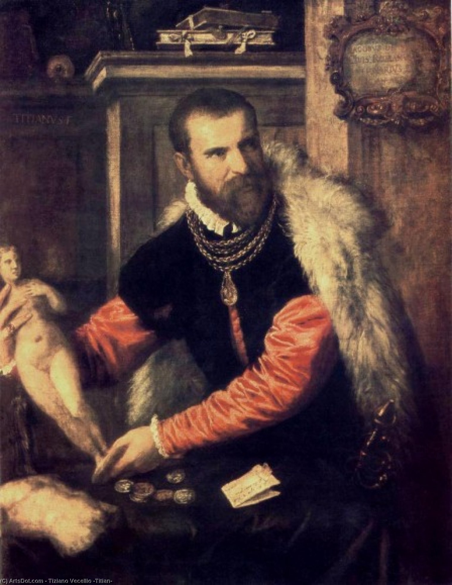 ティツィアーノ - Portrait of Jacopo Strada
