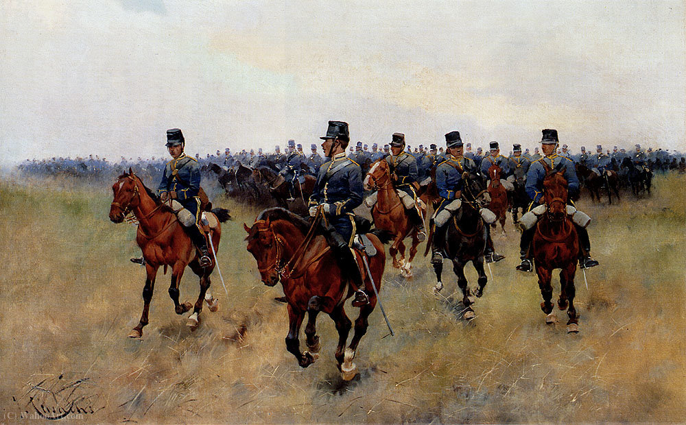 Mounted Cavalry — José Cusachs Y Cusachs