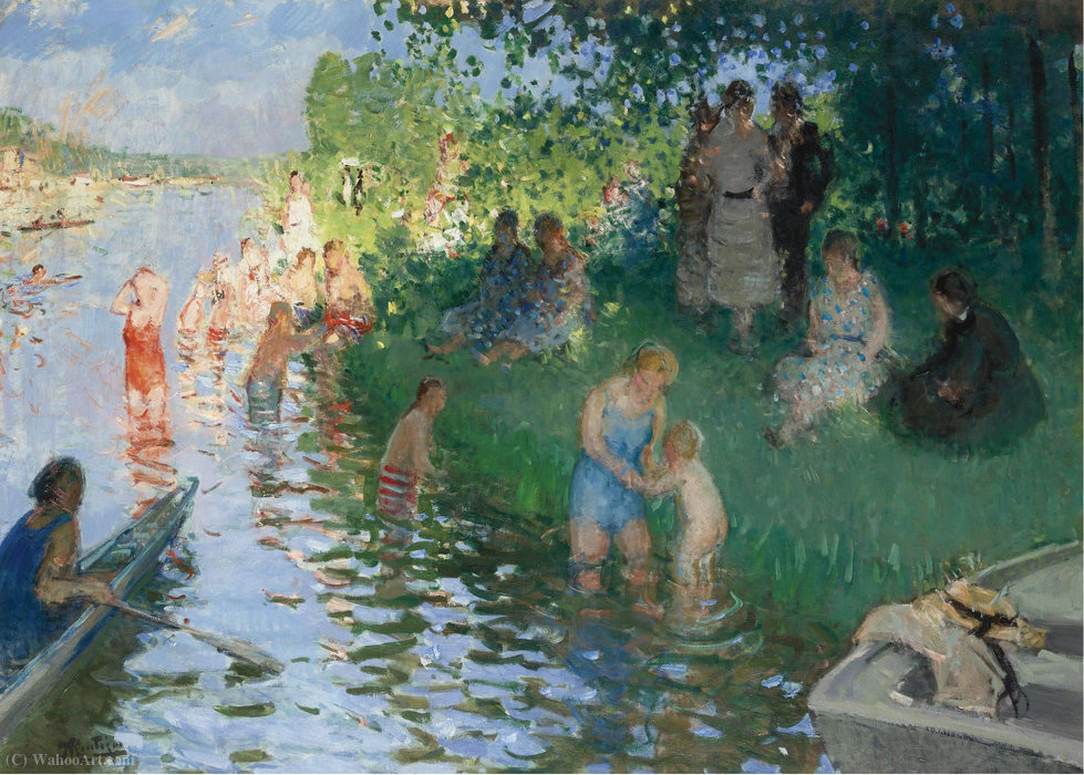 The Bathing — Pierre-eugène Montézin