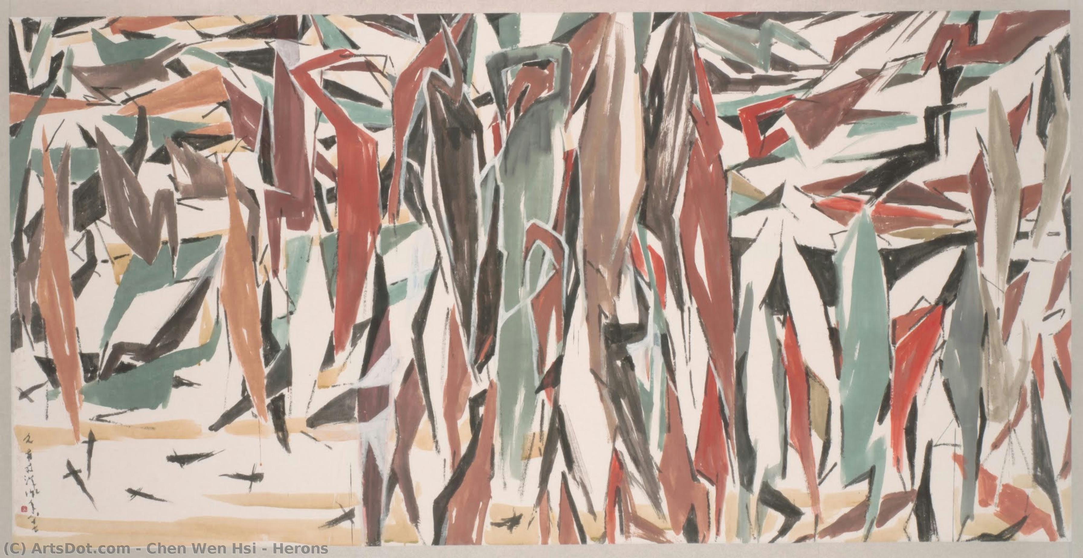 Herons — Chen Wen Hsi