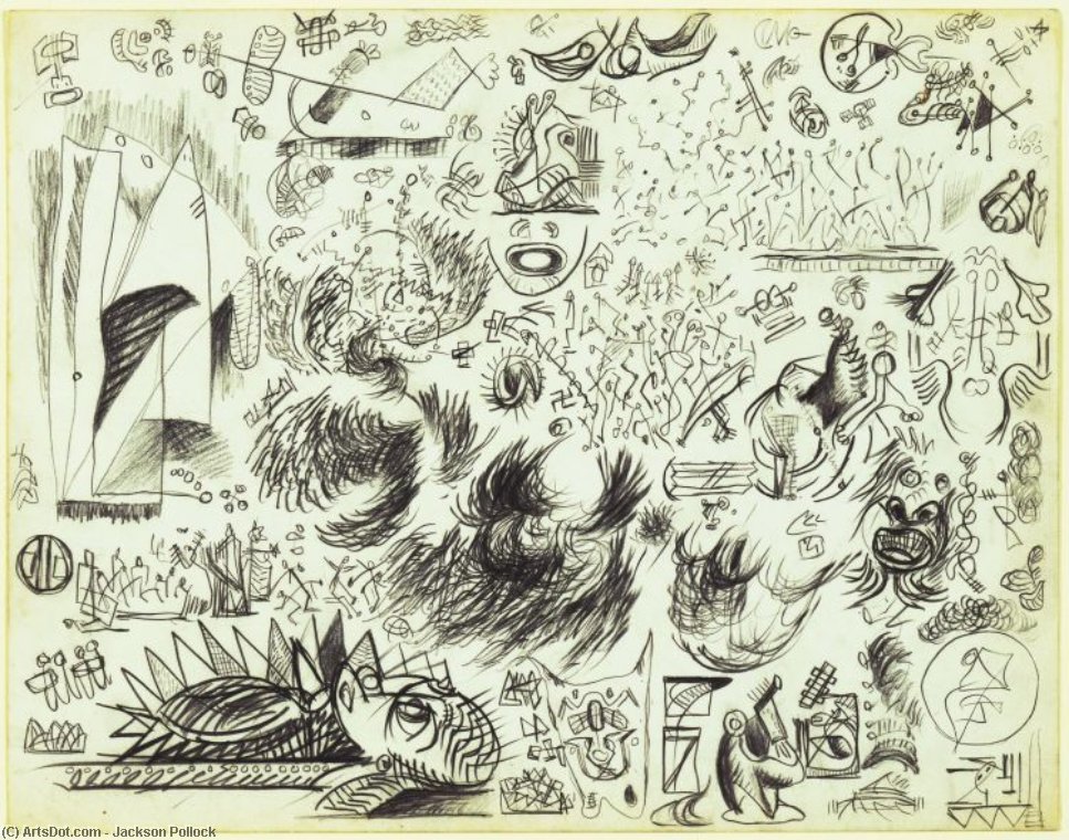 Blatt Studien — Jackson Pollock