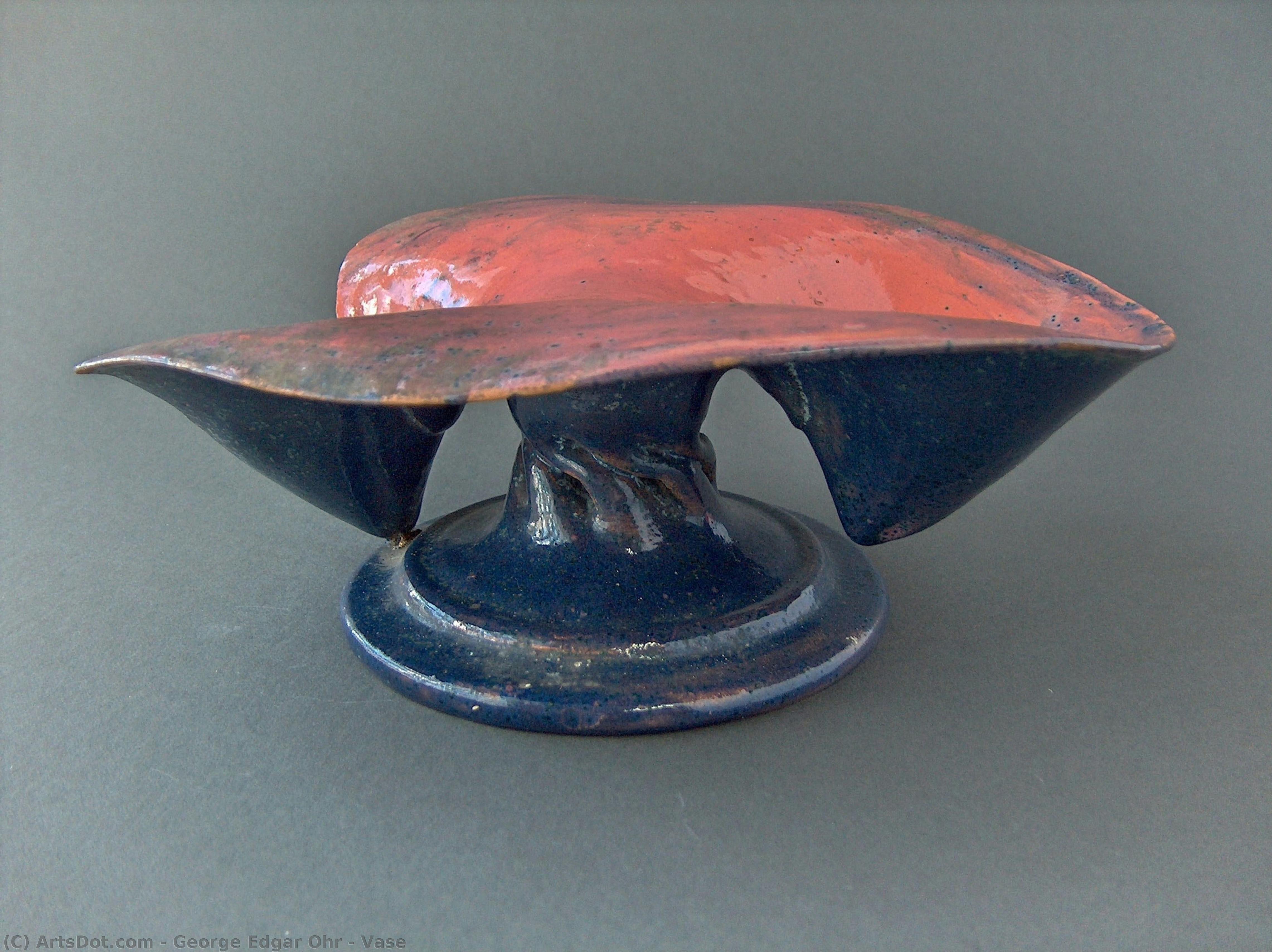 George Edgar Ohr (Mad Potter of Biloxi) - Vase