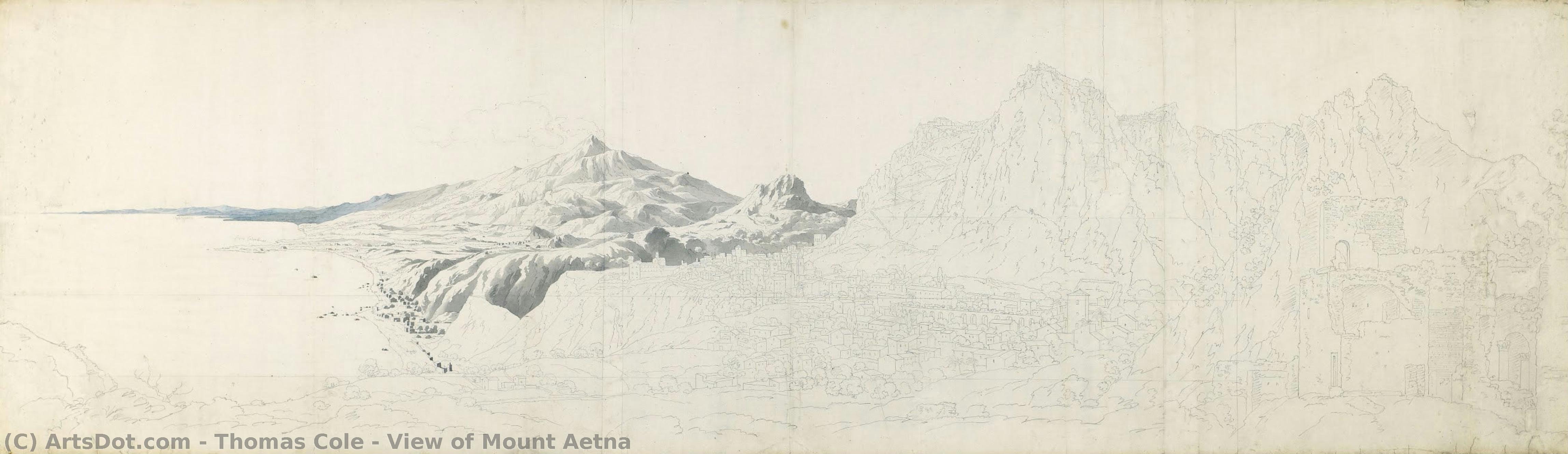 Thomas Cole - Etna Dağı Görüşü