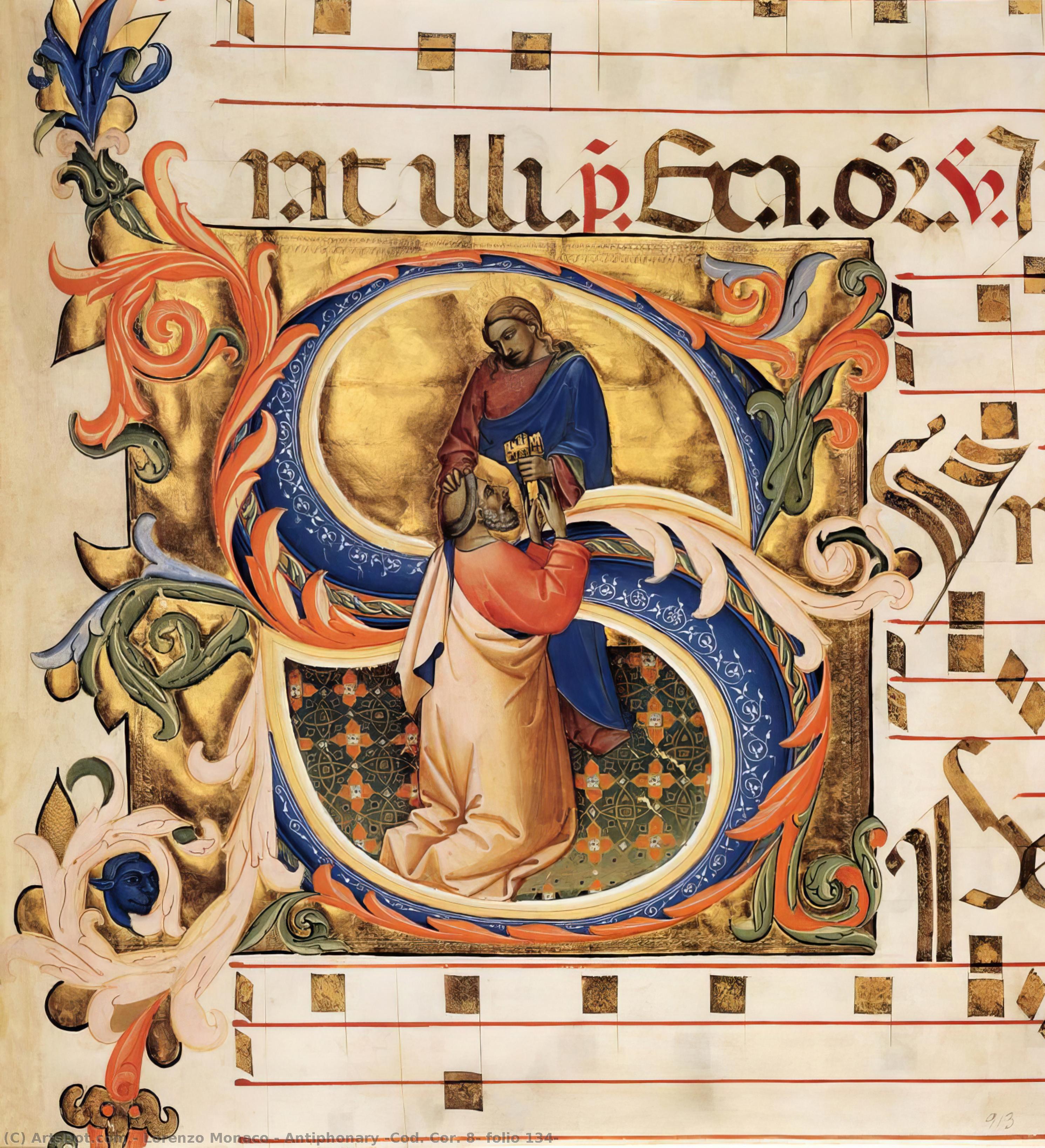 Antiphonar (cod. Cor. 8, Folio 134) — Lorenzo Monaco