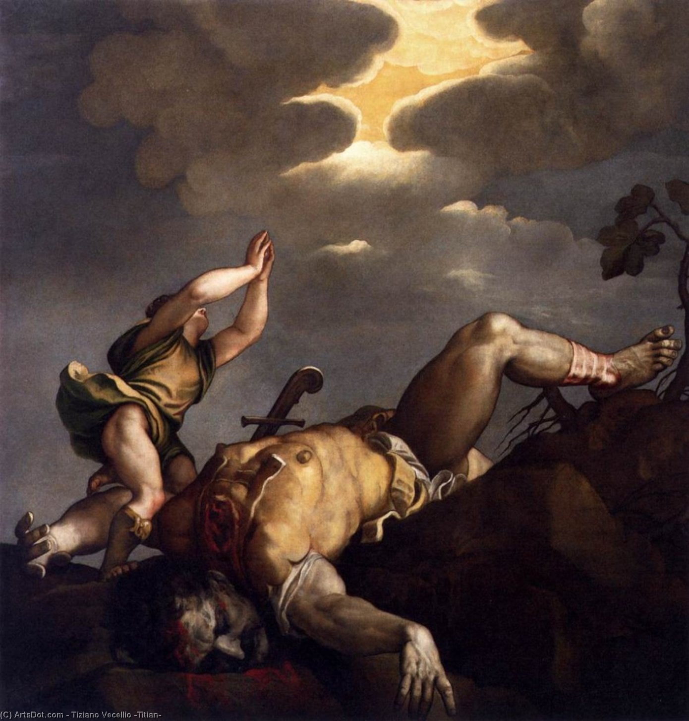 Tiziano - David and Goliath