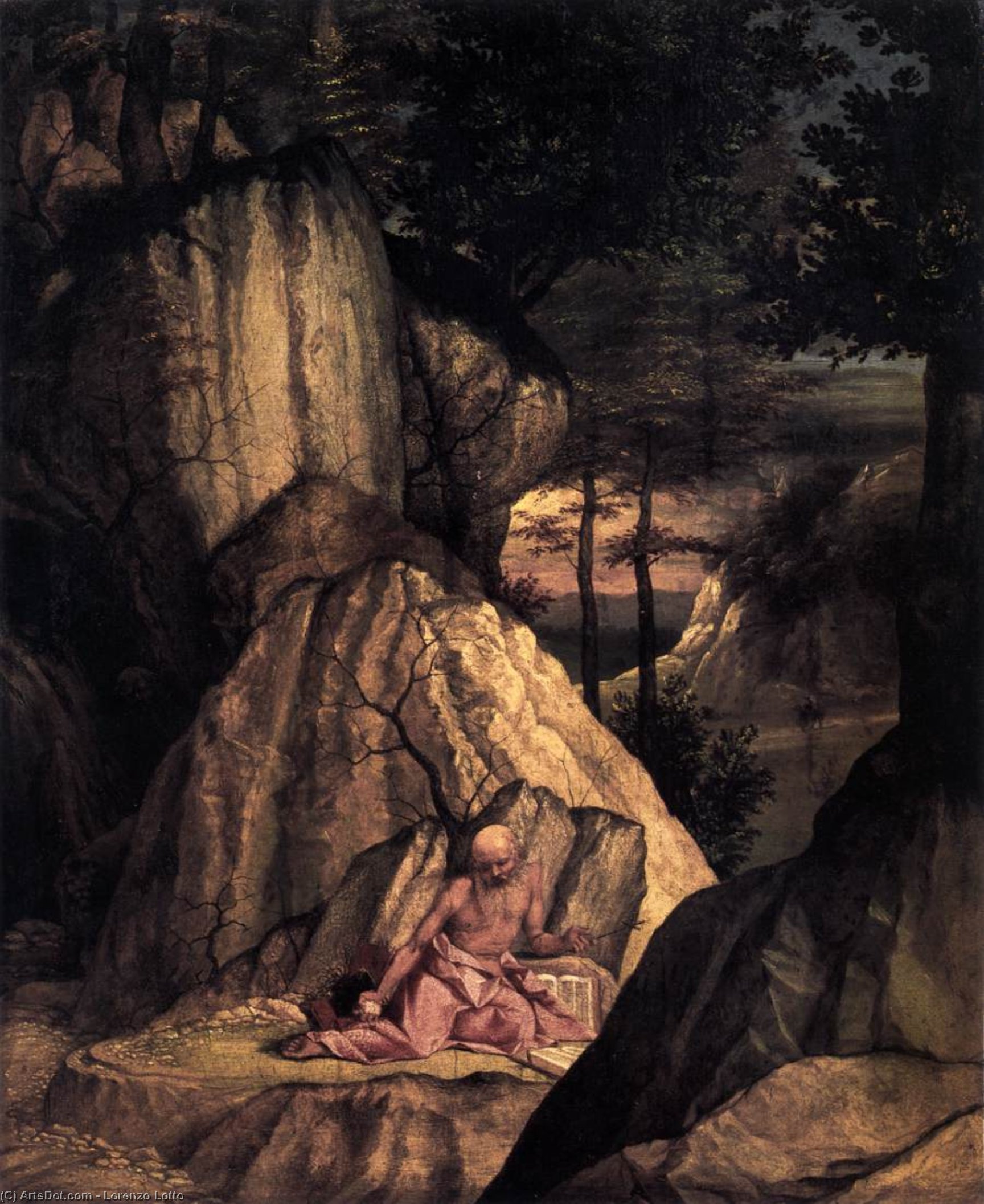 San Jerónimo En El Desierto — Lorenzo Lotto