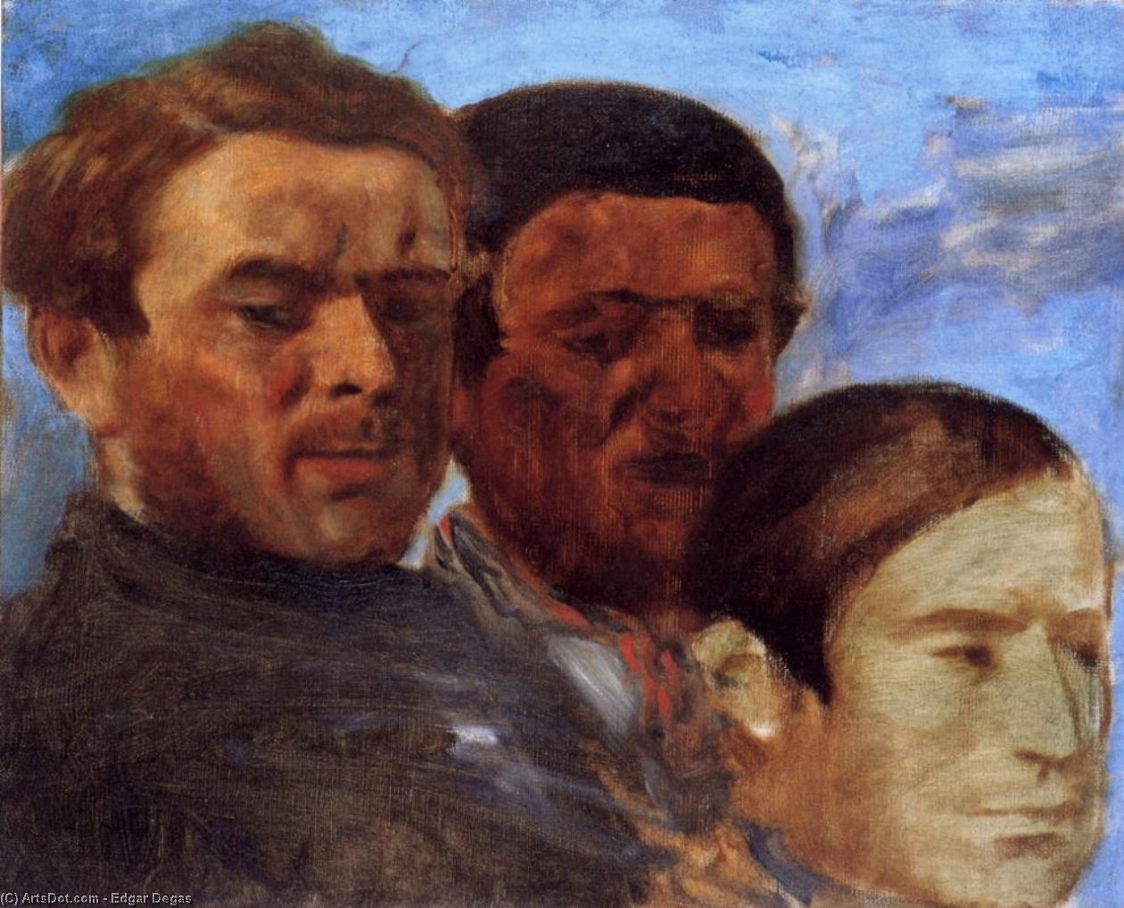 Tre Teste — Hilaire-germain-edgar Degas