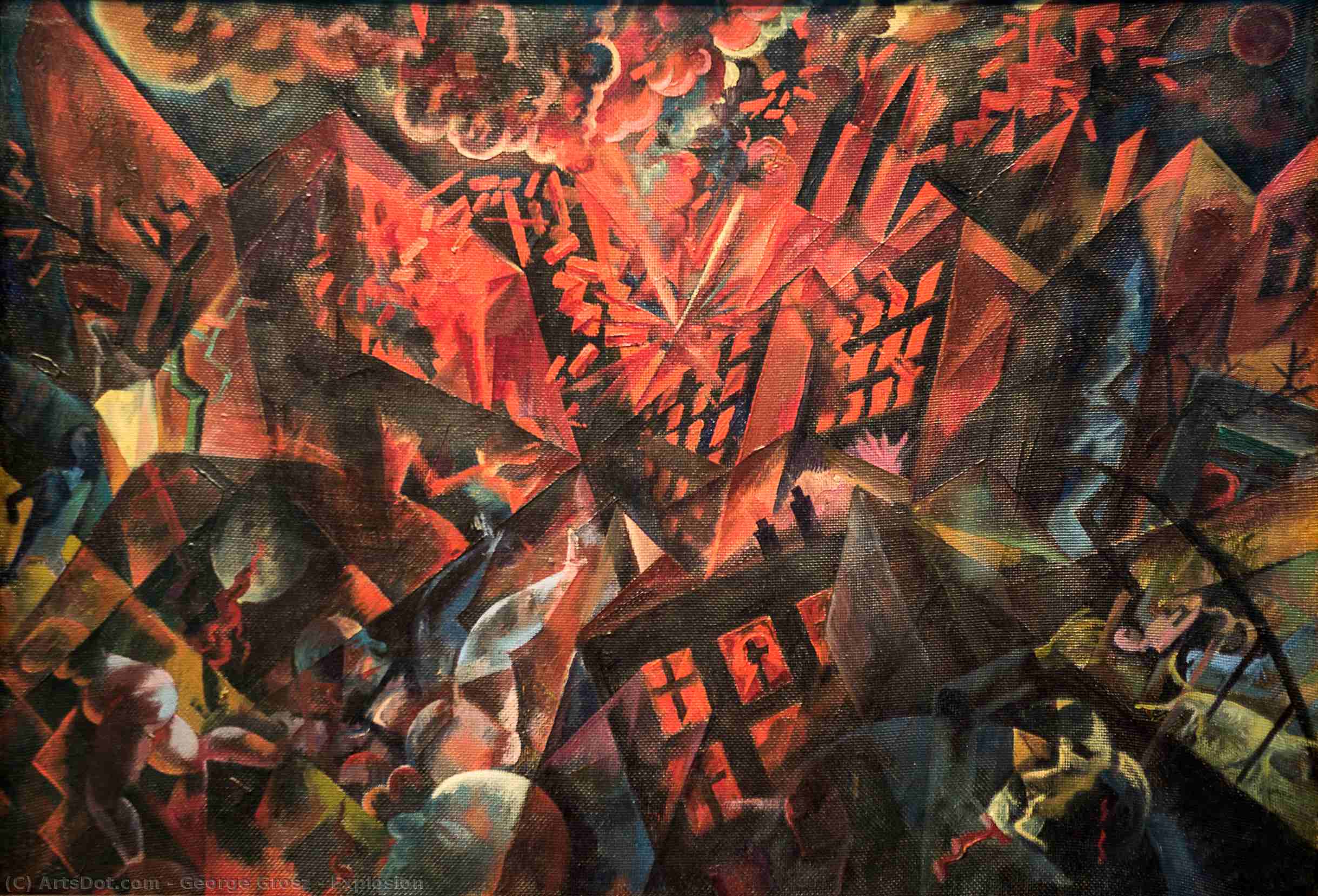 George Grosz - Explosion