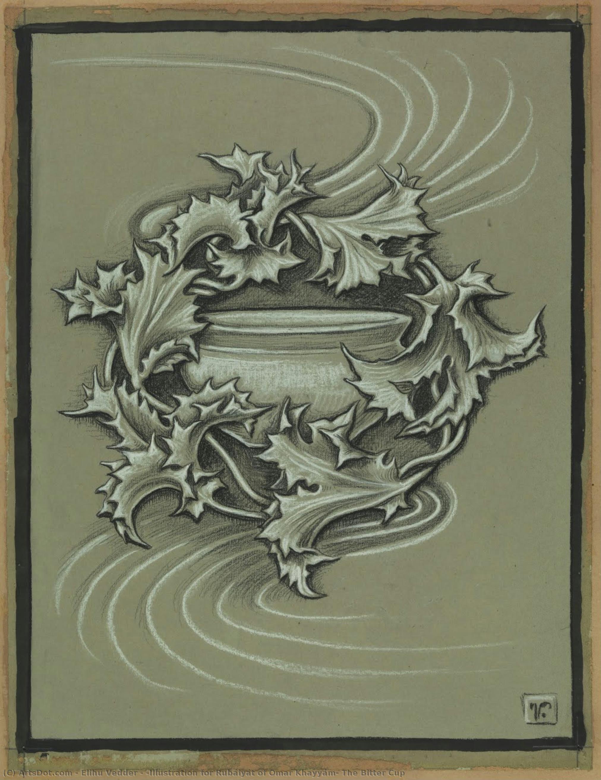 (illustrazione Per Il Rubáiyát Di Omar Khayyám) La Coppa Amara — Elihu Vedder