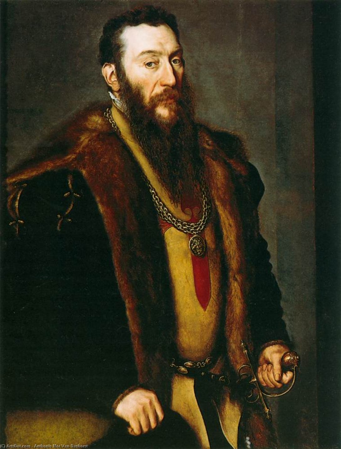 Portrait Of Giovanni Battista Di Castaldo — Anthonis Mor Van Dashorst
