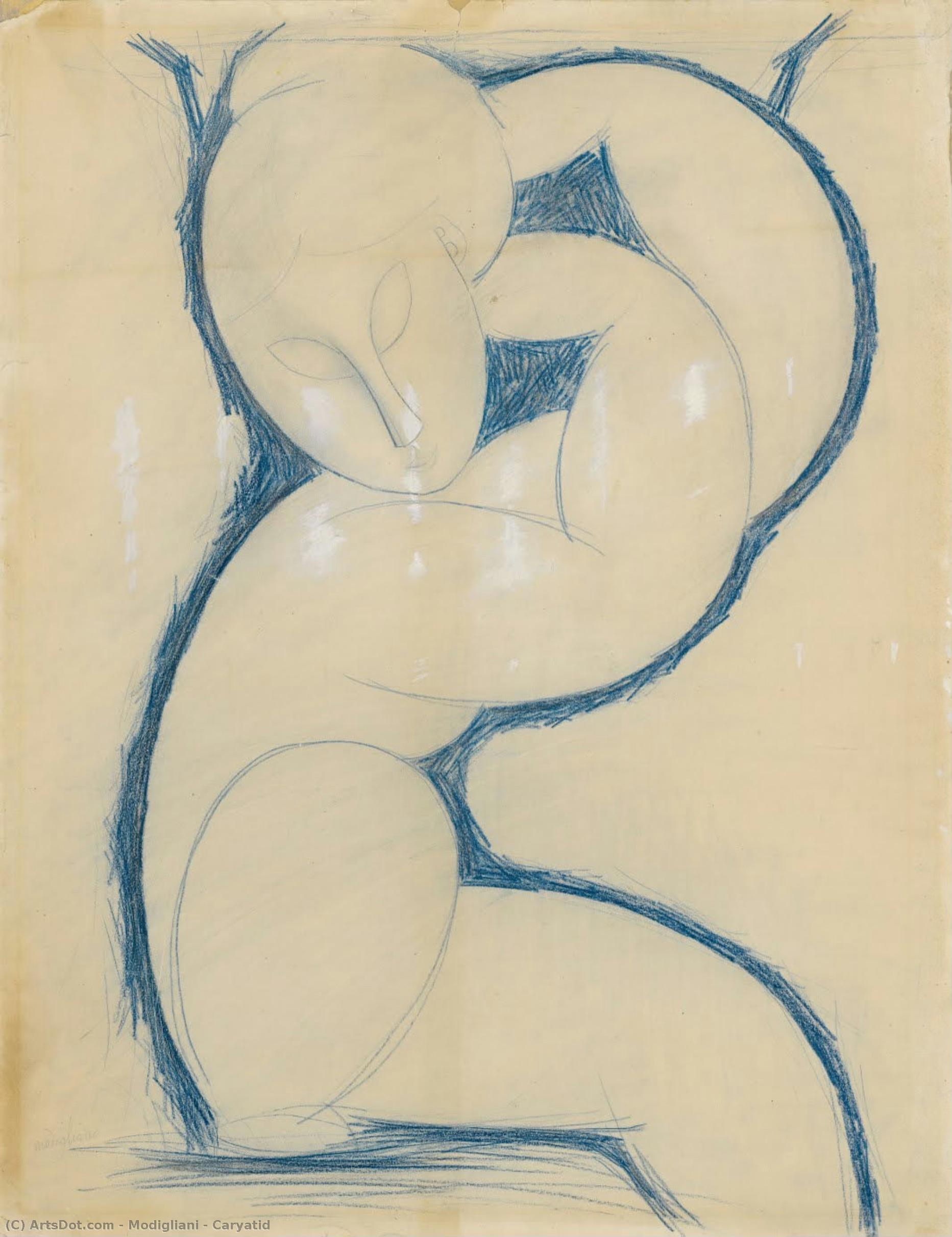 Amedeo Modigliani - Кариатида