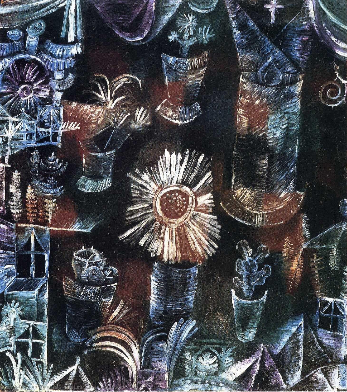パウル・クレー - Still Life with Thistle Bloom