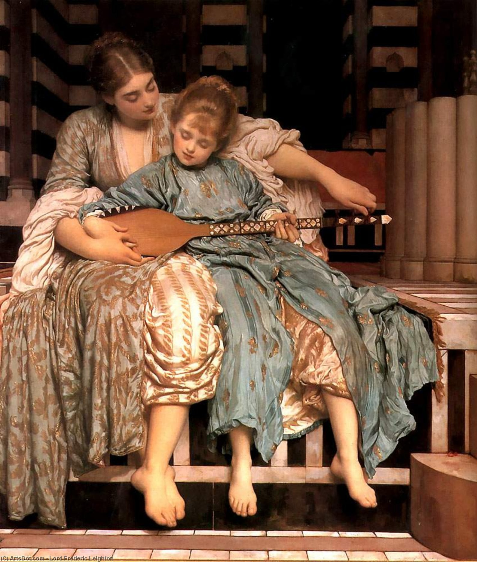 Sir Frederic Lord Leighton - Leçon de musique - -