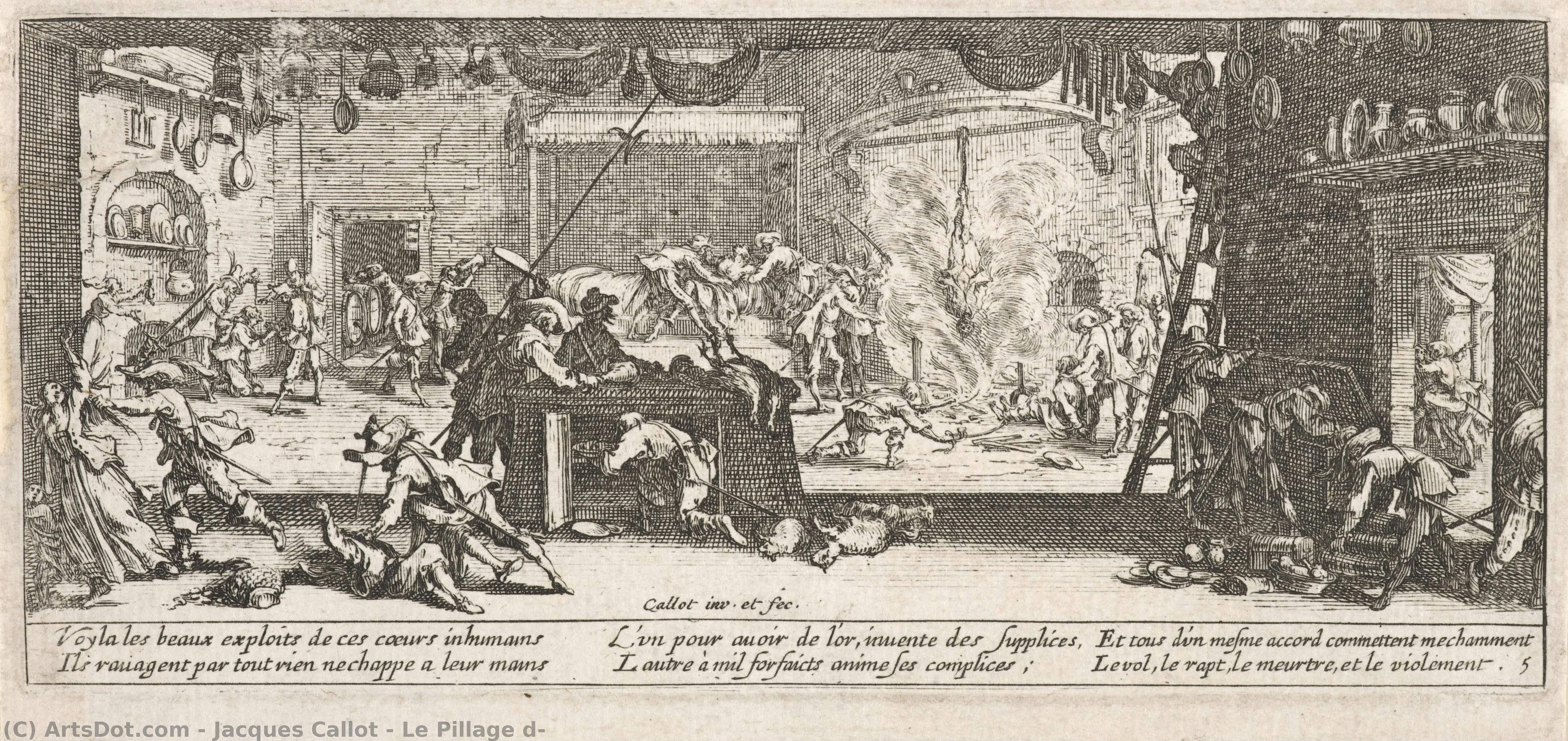 Le Pillage D — Jacques Callot