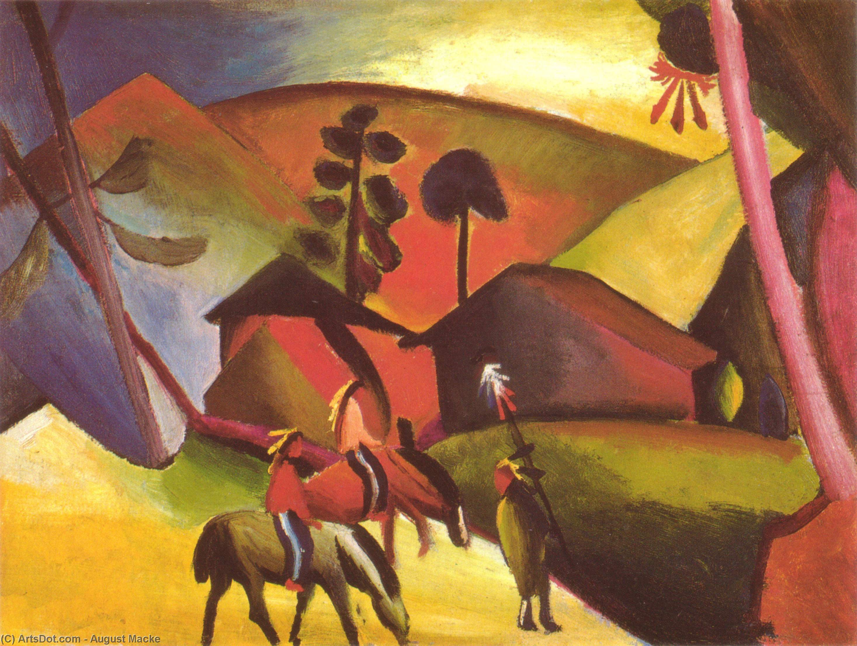 Indians On Horses — Αυγουστής Μάκε