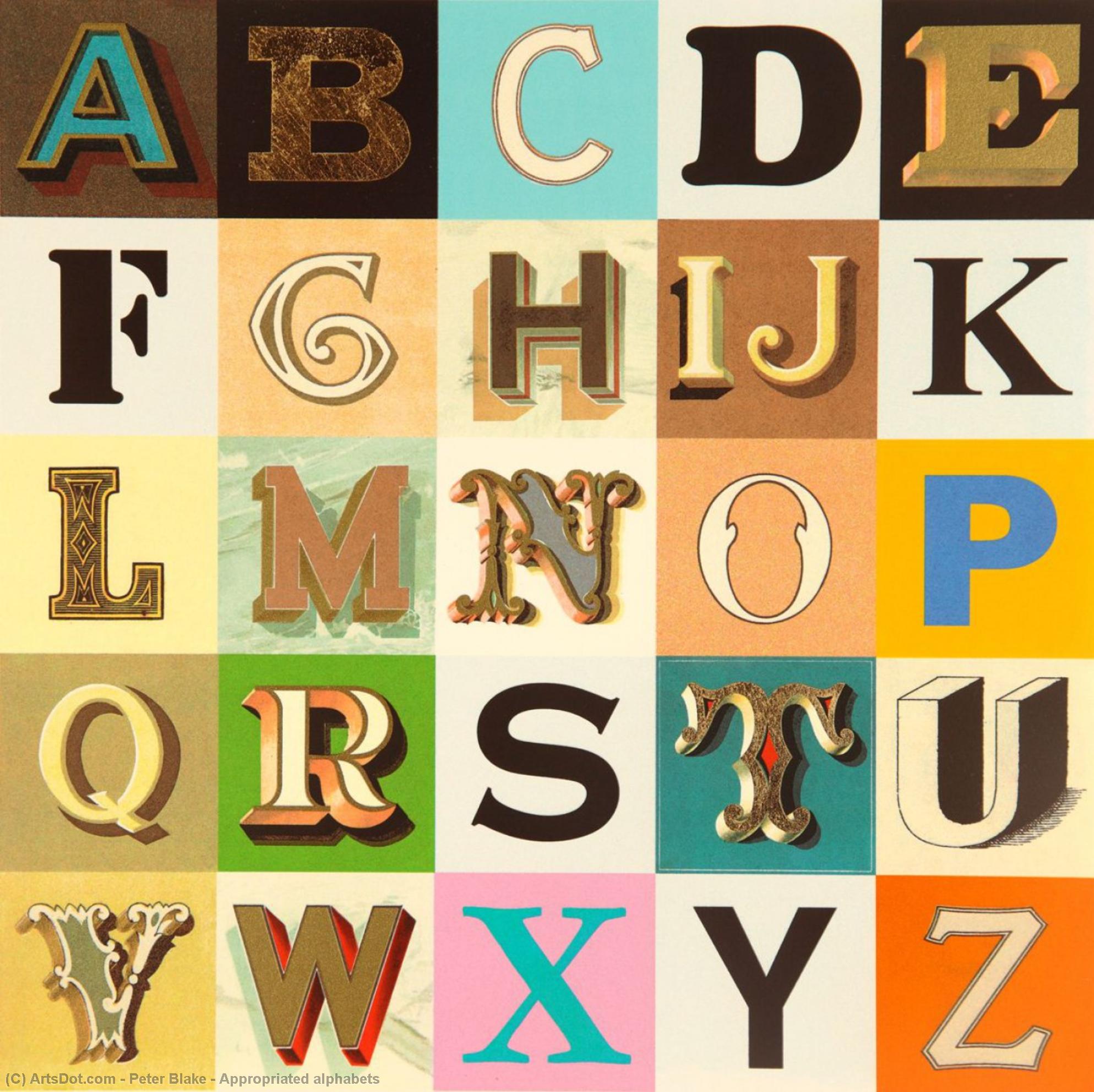 Peter Blake - Appropriated alphabets