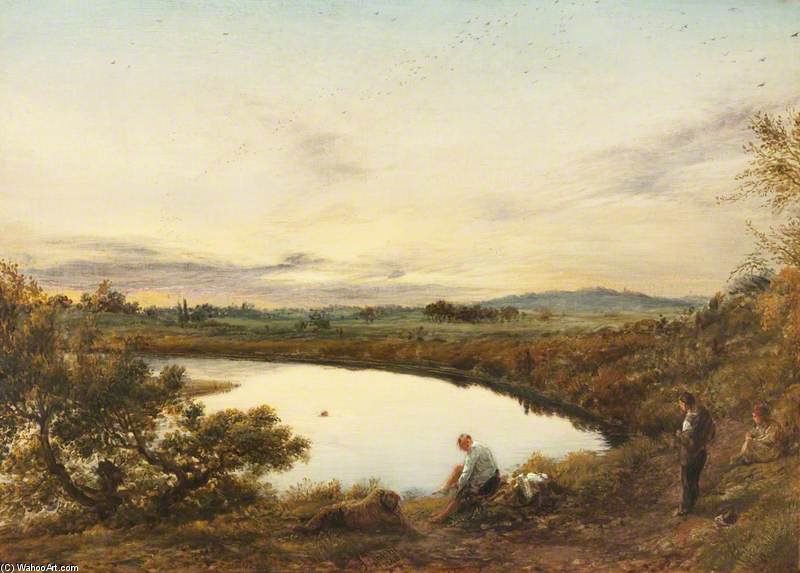Summer Evening, Boys Bathing — Džon Linel