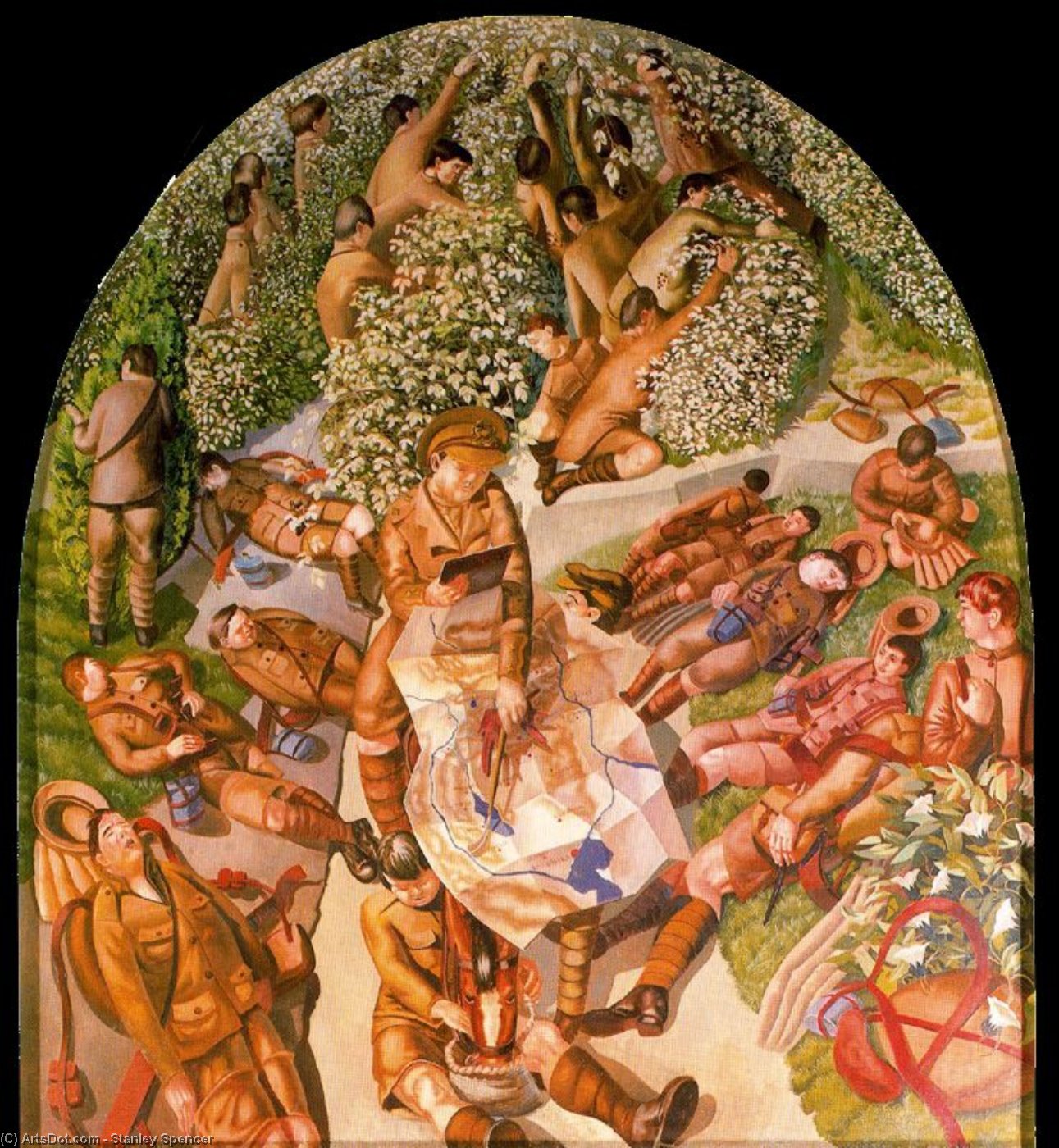 Map Reading — Stanley Spencer