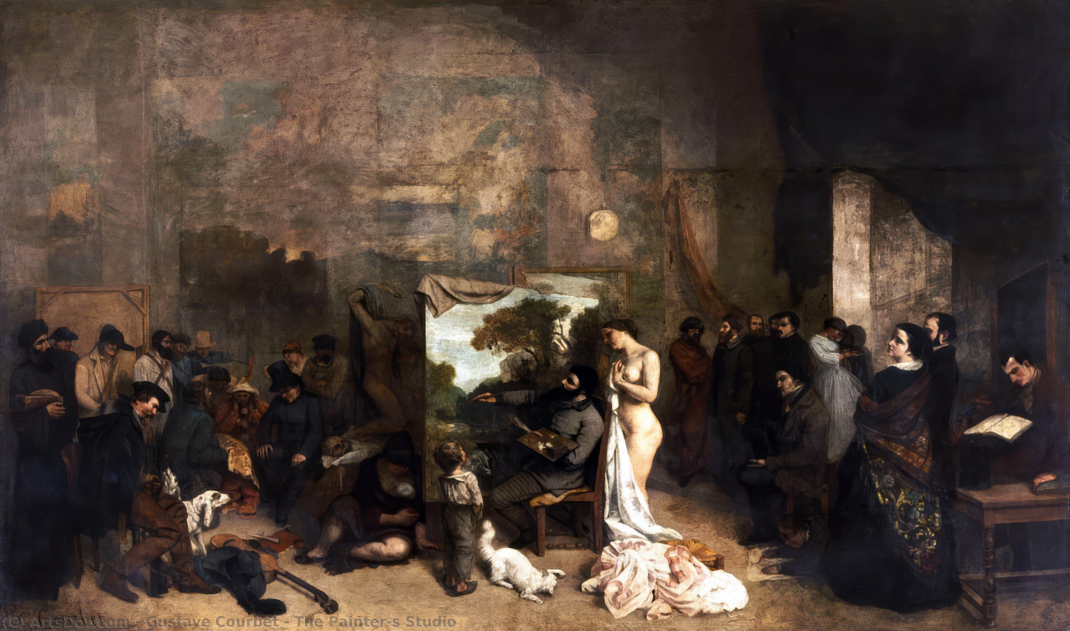 Gustav Courbet - The Painter's Studio