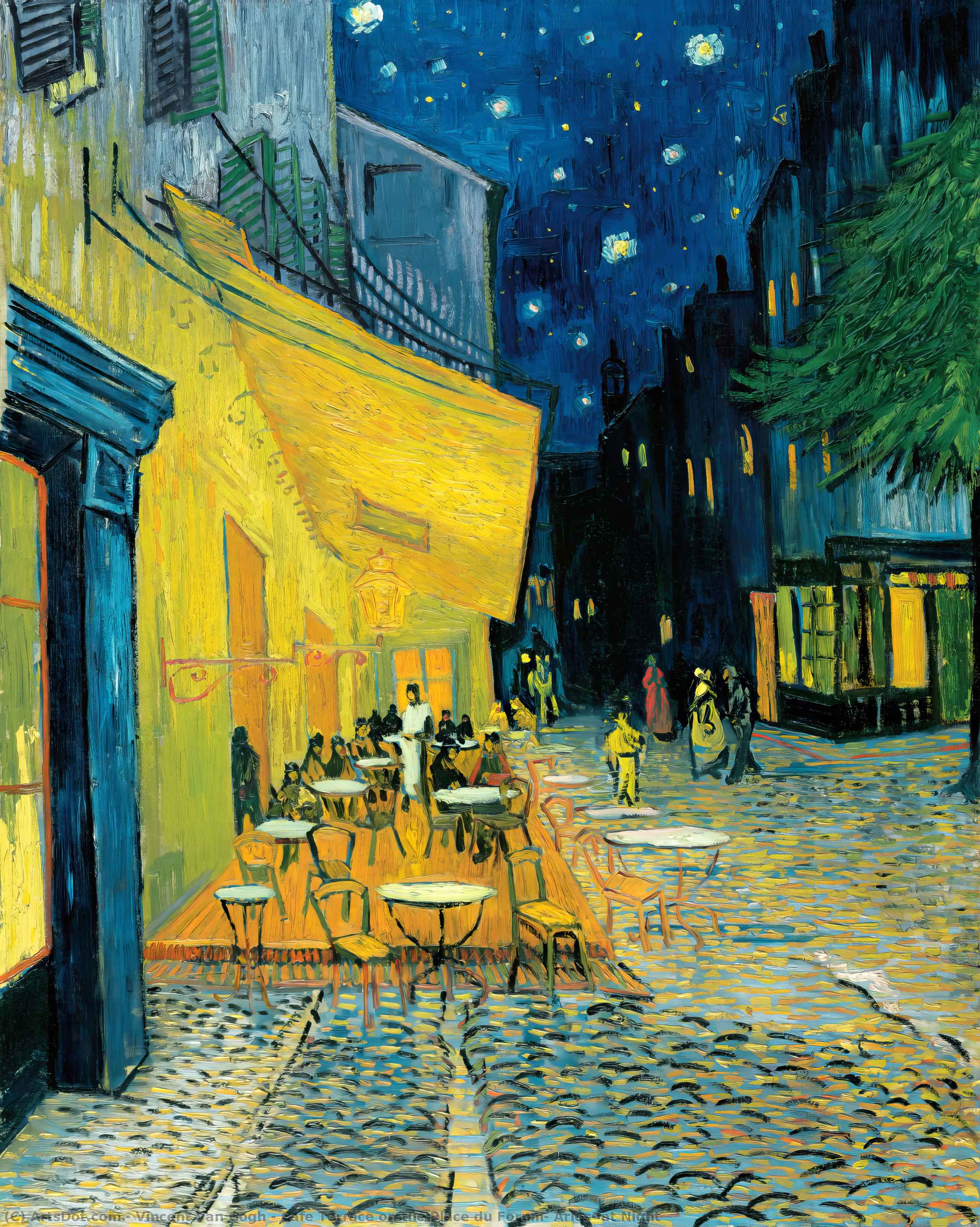 Kawiarnia Na Place Du Forum W Arles O Nocy — Vincent Willem Van Gogh
