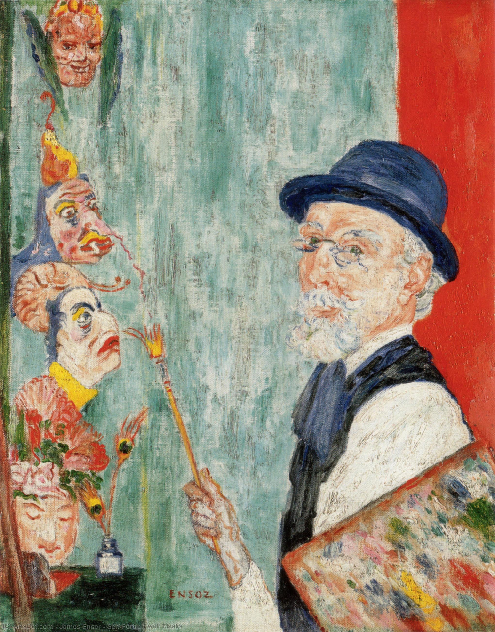 James Ensor - Porträtt med masker