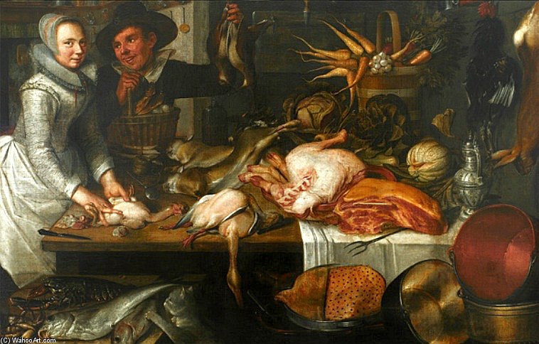 Kitchen Scene. — Jacob Matham