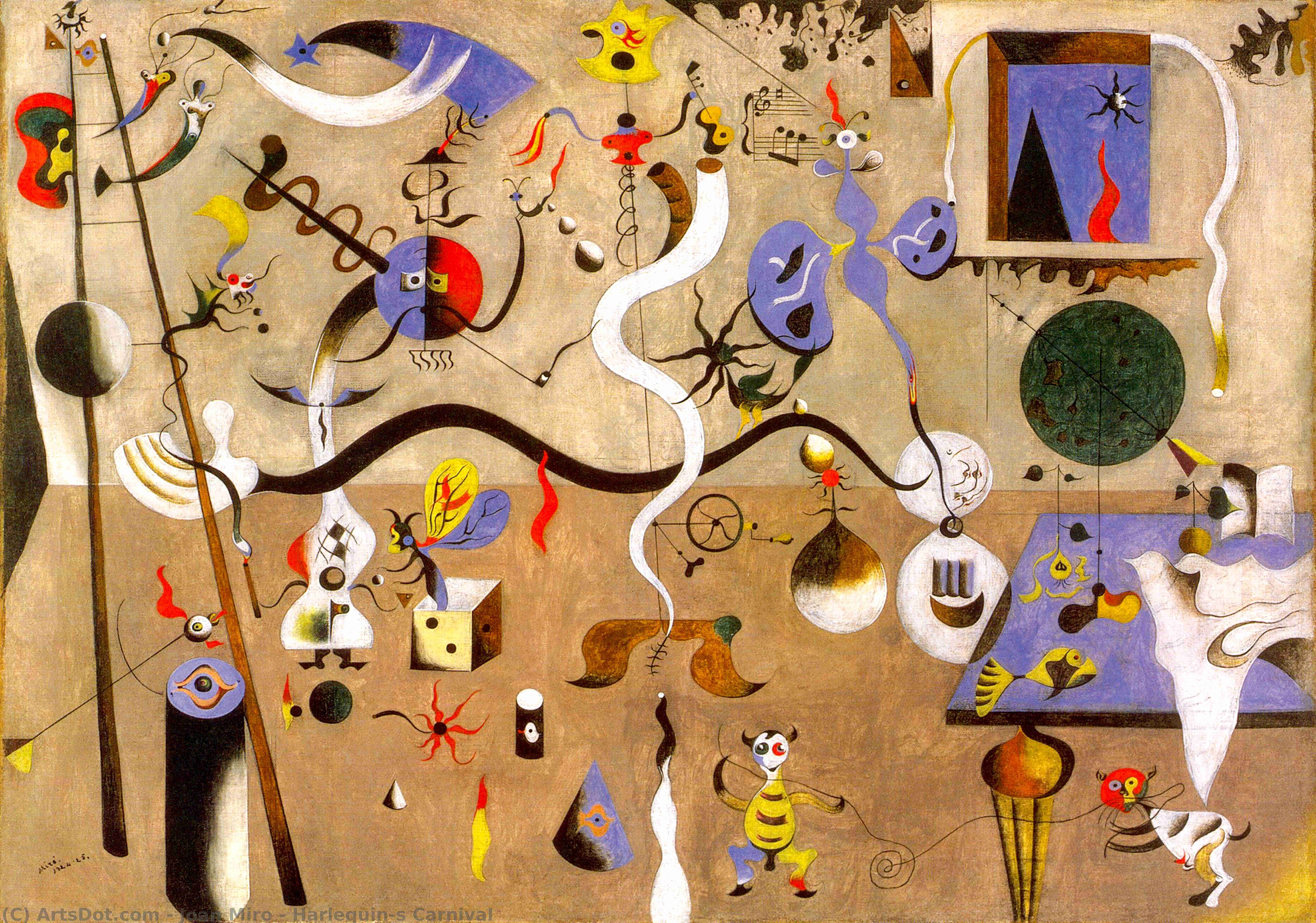 Joan Miró - Harlequin's Carnival