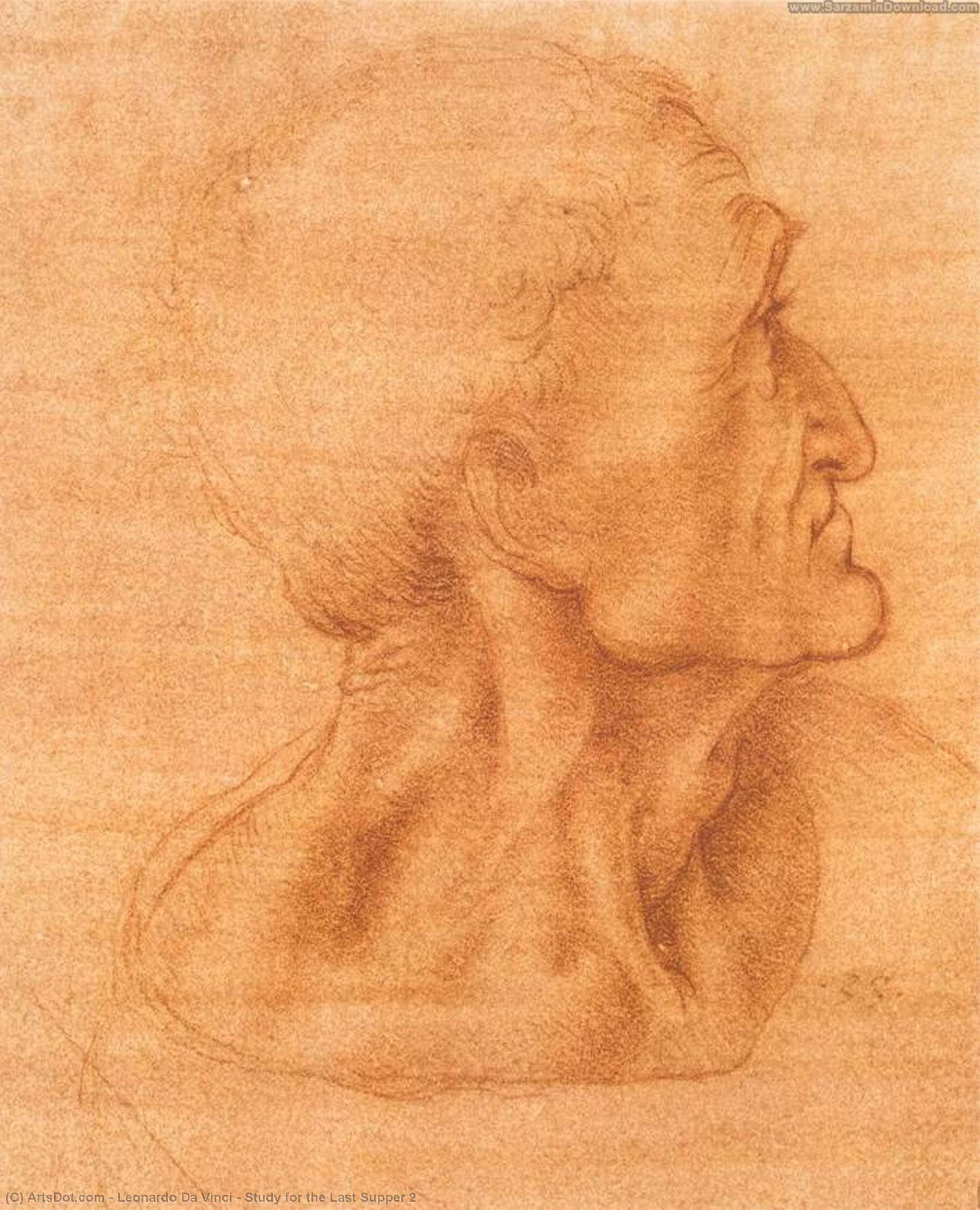 Leonardo da Vinci - Study for the Last Supper 2