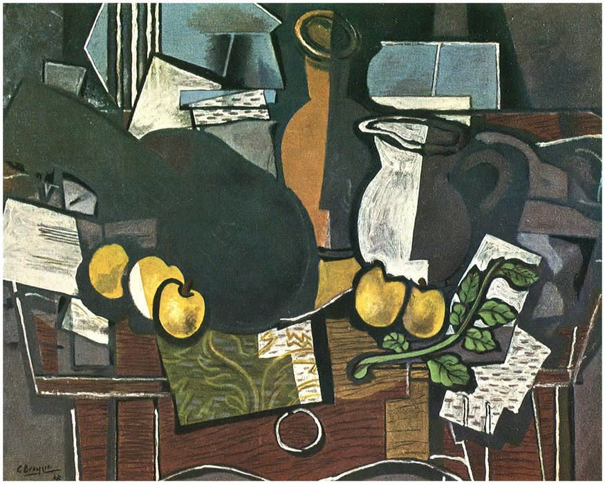 Georges Braque - Chitarra, Frutta e Caraffa (anche nota come Chitarra e Frutta)