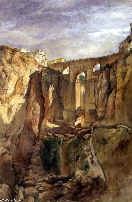 Edward Angelo Goodall - The Gorge, Ronda, Spain