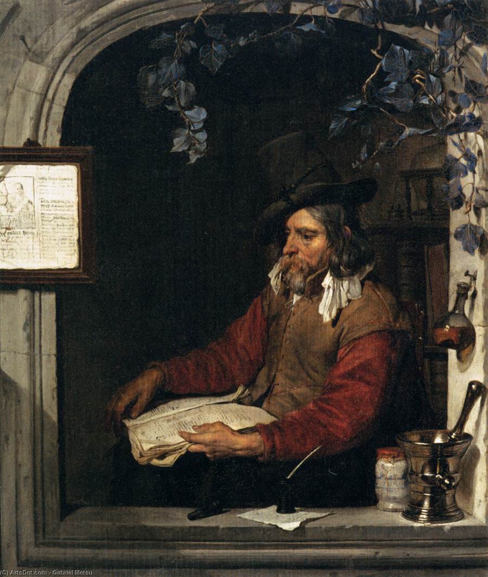 L'apprendista Speziale (il Chimico) — Gabriël Metsu