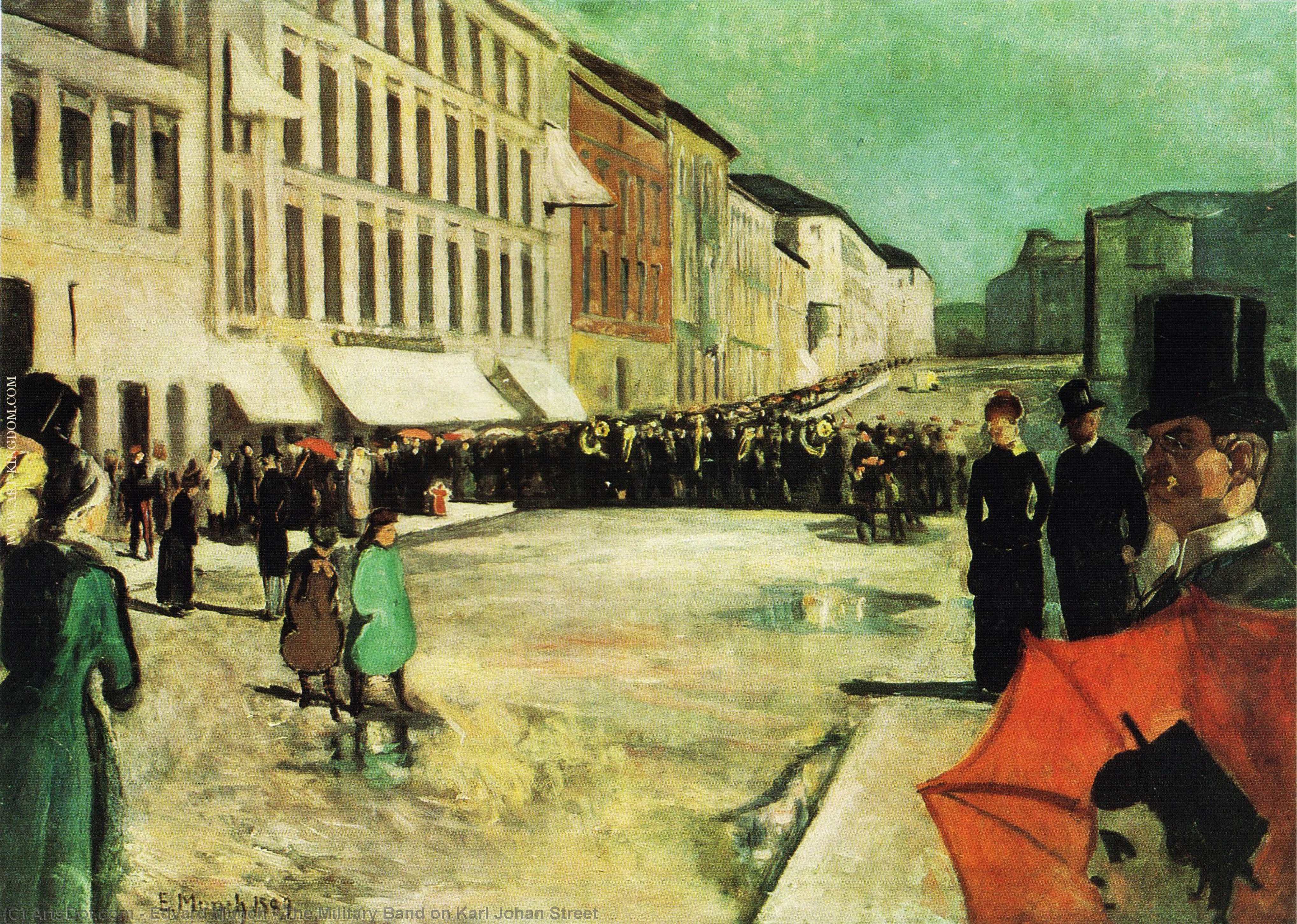 Edvard Munch - Sõjaline orkester Karl Johani tänaval