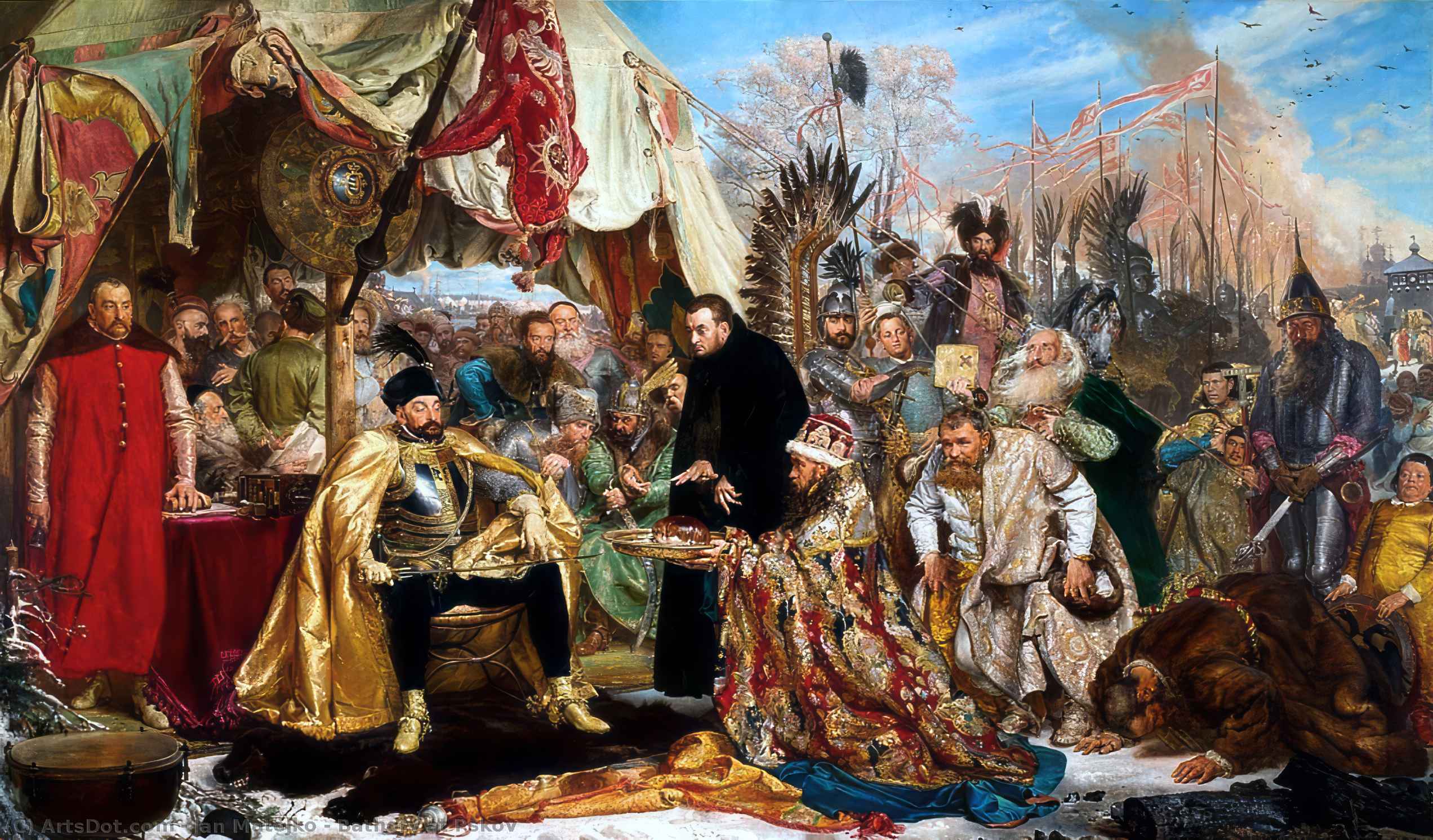 Bathory A Pskov — Jan Matejko
