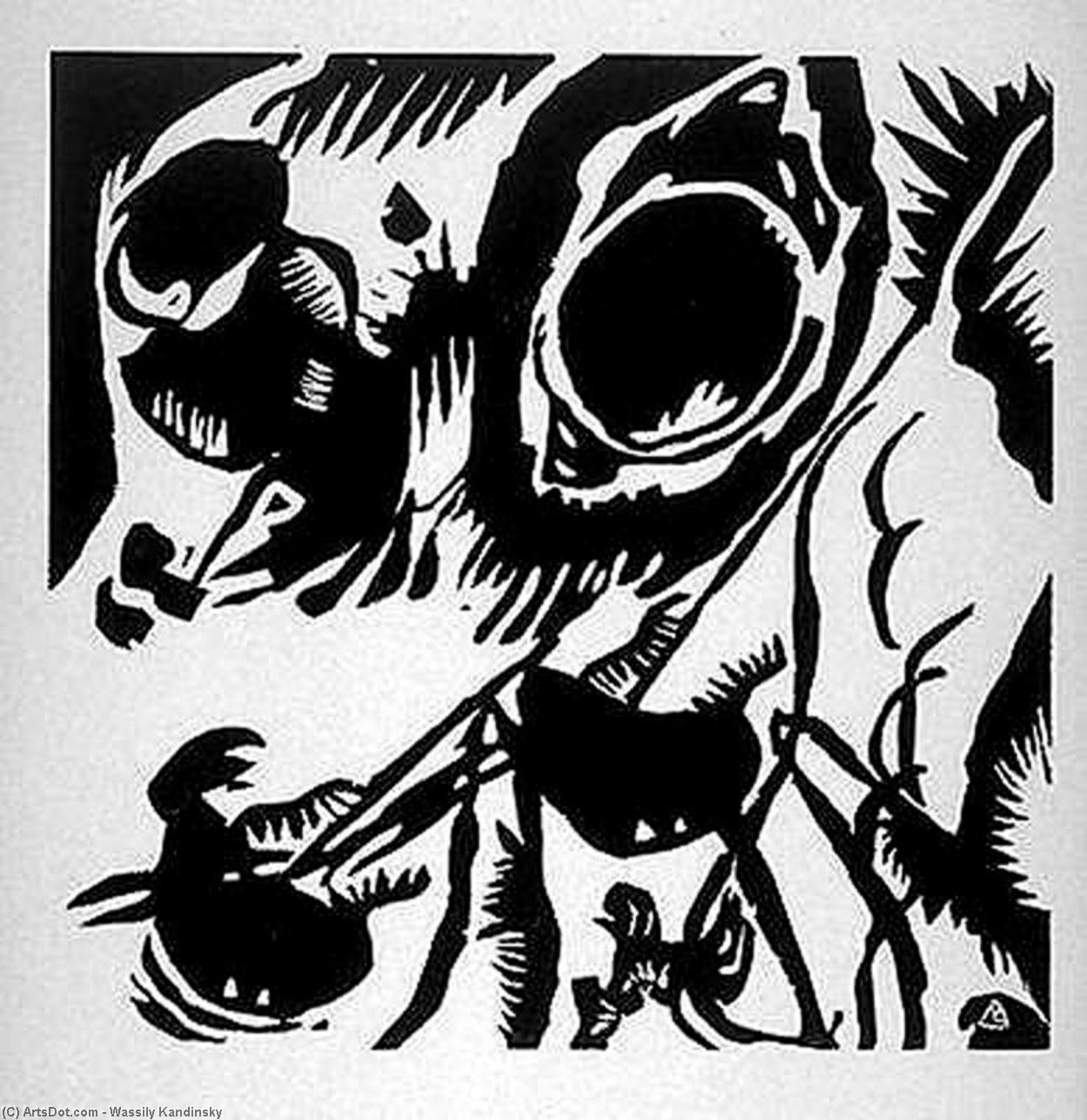 바실리 바실리에비치 칸딘스키 - Motiv aus Improvisatio 25
