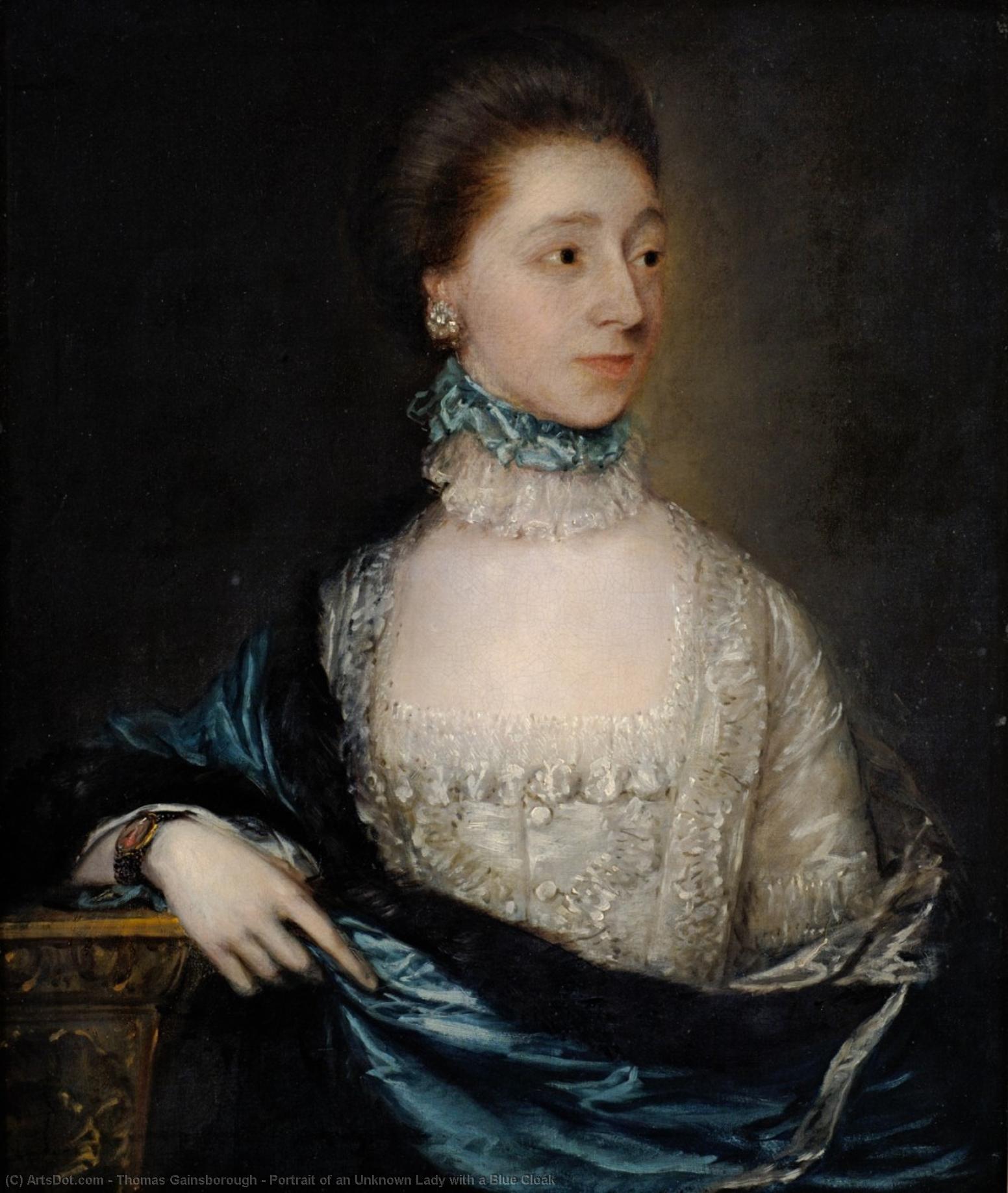 Portrét Nevidomé Ženy S Modrým Kabátem — Thomas Gainsborough