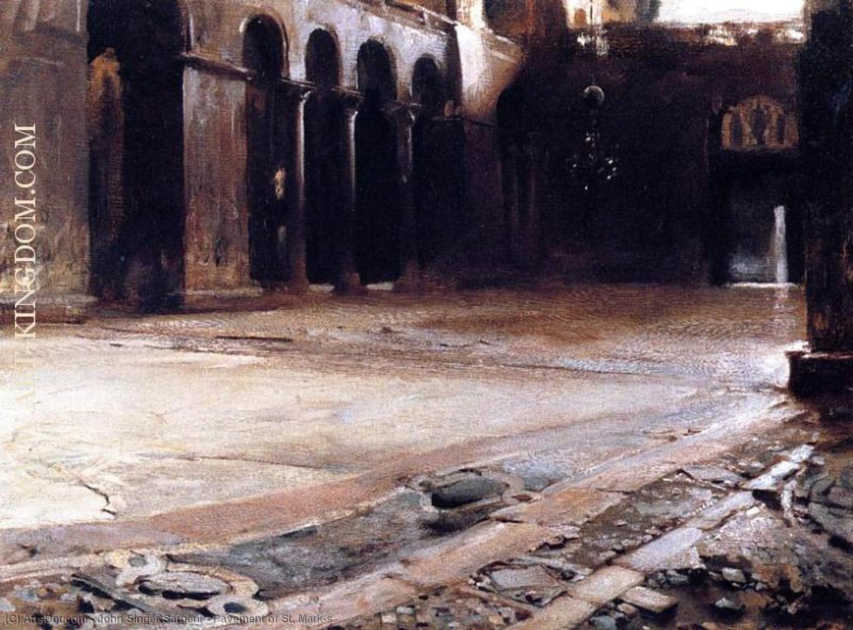 Pavement Of St. Mark's — John Singer Sargent