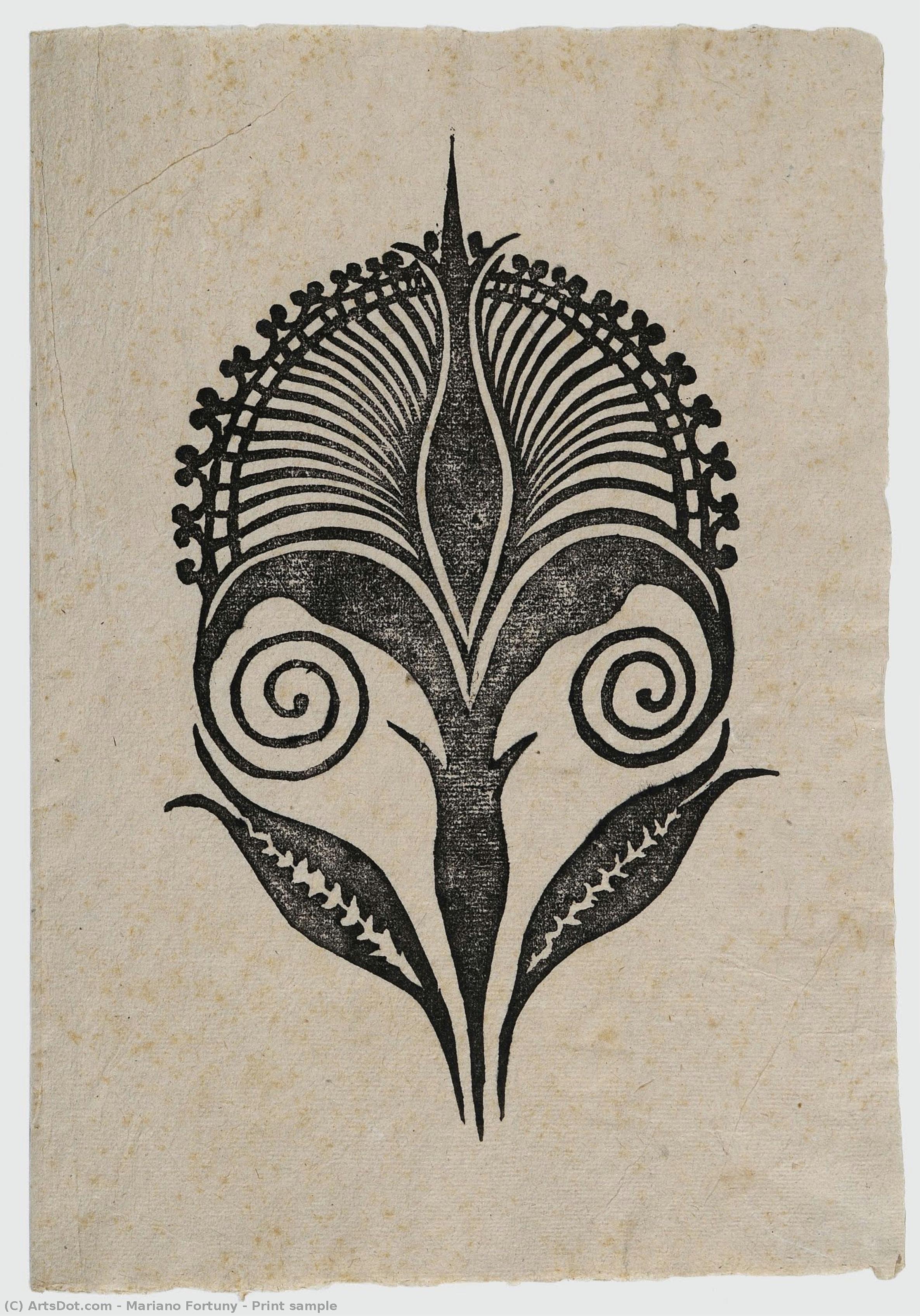 Μαριανό Φορτούνη - Print sample