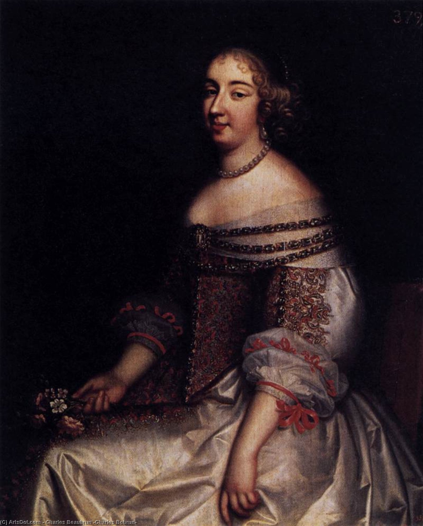 瑪麗·德·蒙潘塞爾肖像 — Charles Beaubrun (charles Bobrun)