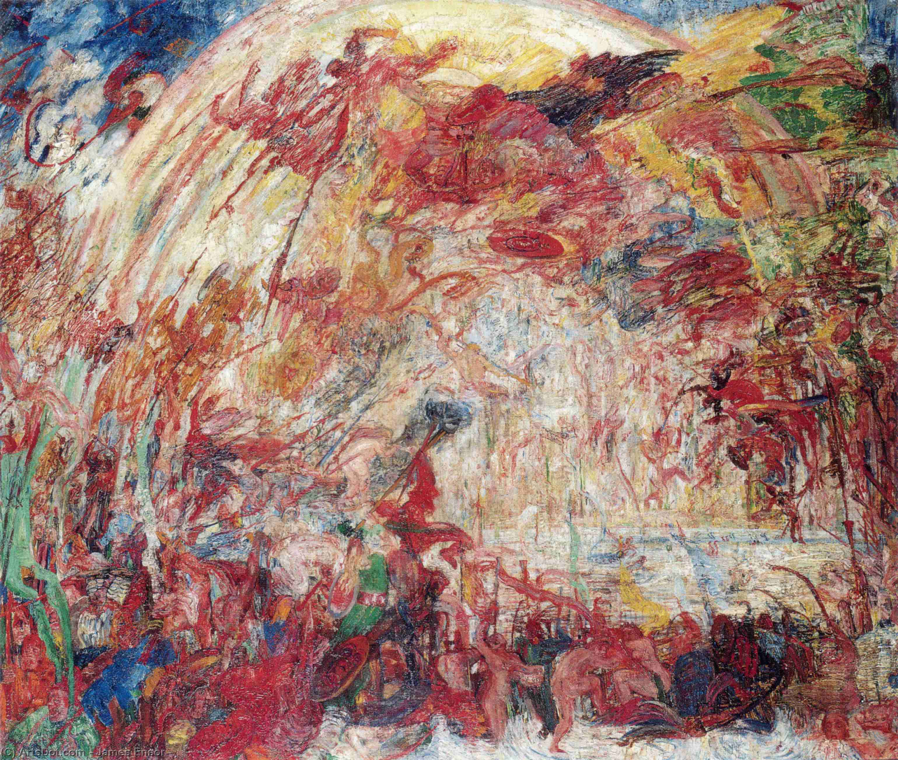 La Chute Des Anges Rebelles — James Ensor