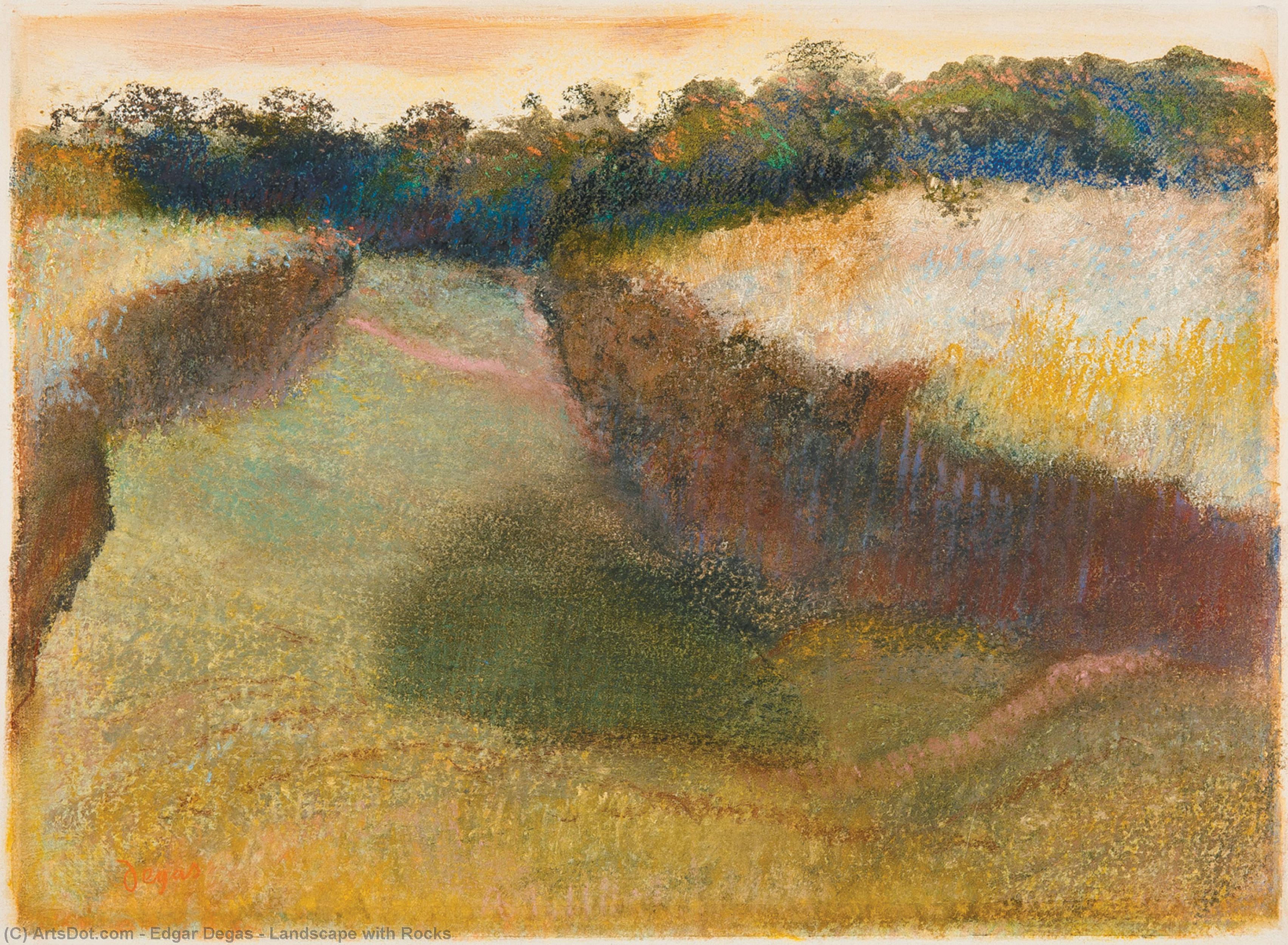 Paesaggio Con Rocce — Hilaire-germain-edgar Degas