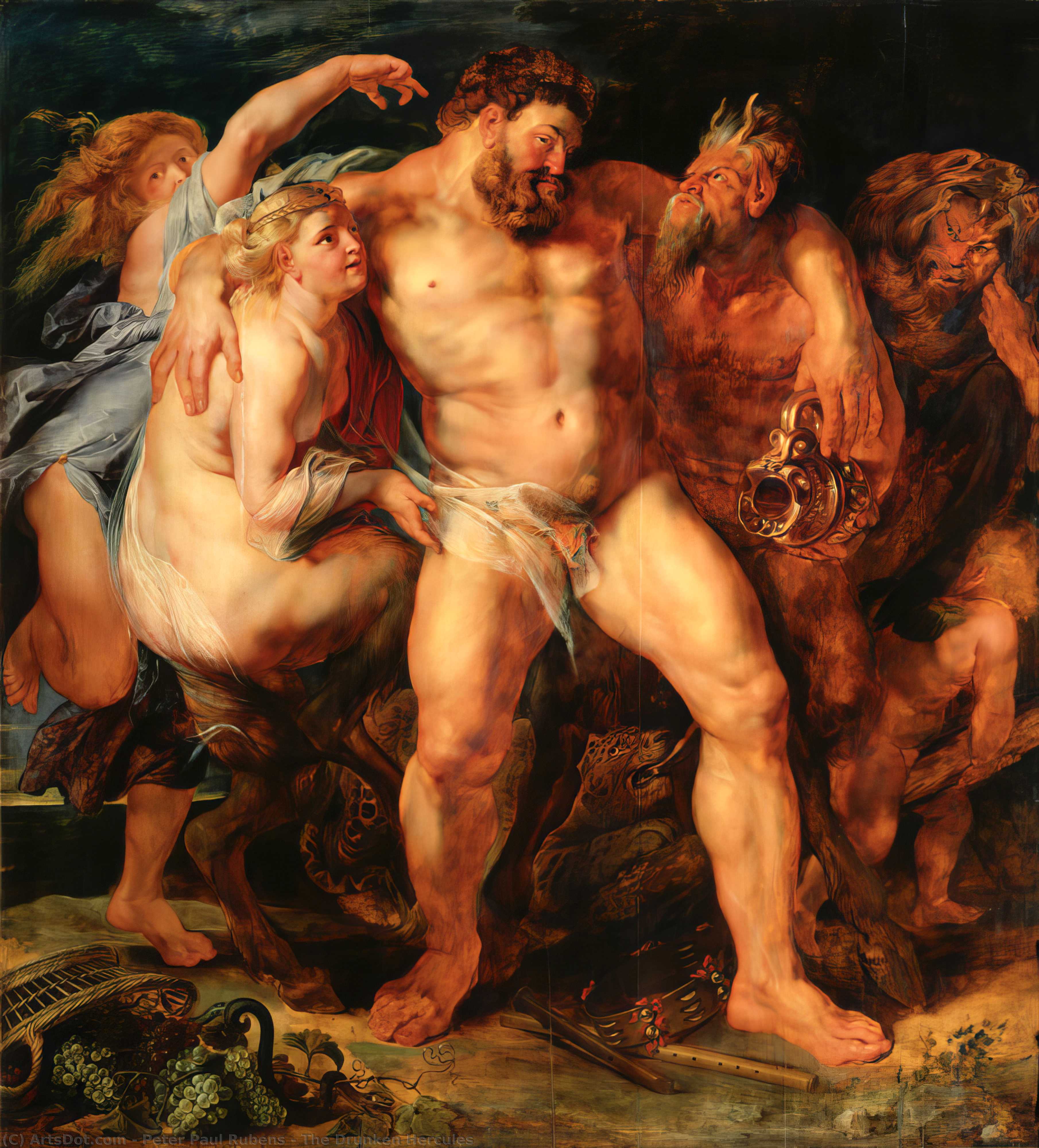 Peter Paul Rubens - Den Drikende Herkules